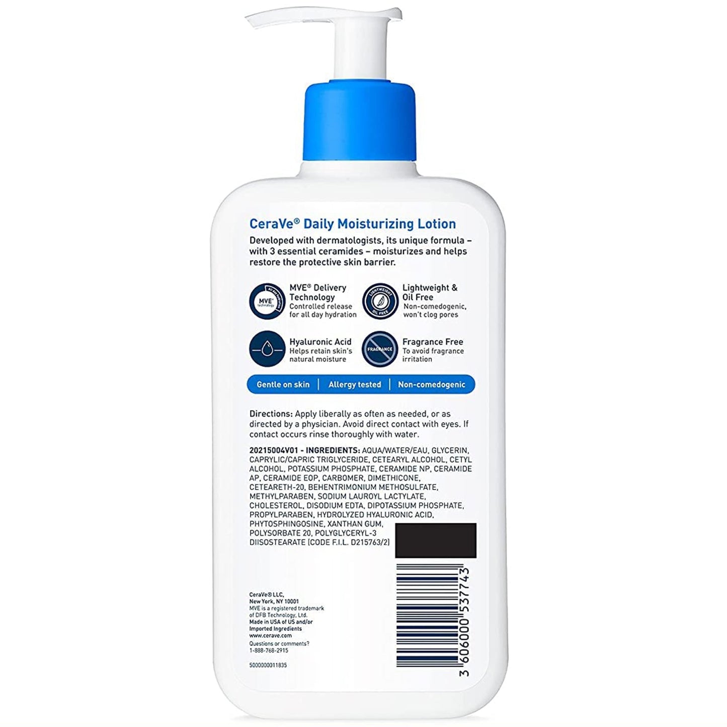 CeraVe® Hydrating Cleanser Facial Cleanser Lotion 12 oz. Pump Bottle Unscented (1218921_EA)
