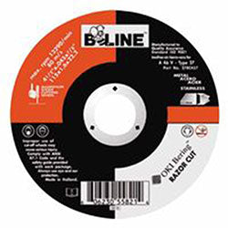 Bee Line Abrasives Depressed Ctr Cutting Wheel, 4-1/2 in dia, 0.045 in Thick, 7/8 in Arbor, 60 Grit (903-27RC457)