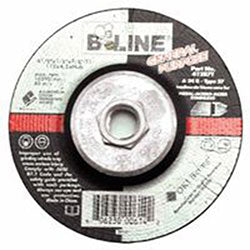 Bee Line Abrasives Depressed Center Combo Wheel, 4-1/2 in dia, 1/8 in Thick, 5/8 in-11 Arbor, 30 Grit, Aluminum Oxide (903-41287T)