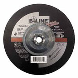 Bee Line Abrasives Depressed Center Grinding Wheel, 7 in dia, 1/4 in Thick, 5/8 in-11 Arbor, 24 Grit (903-747T)