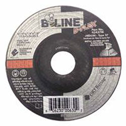 Bee Line Abrasives Flexible Depressed Center Wheel, 4-1/2 in dia, 7/8 in Arbor, 1/8 in Thick, 30 Grit, Aluminum Oxide (903-45A27M)