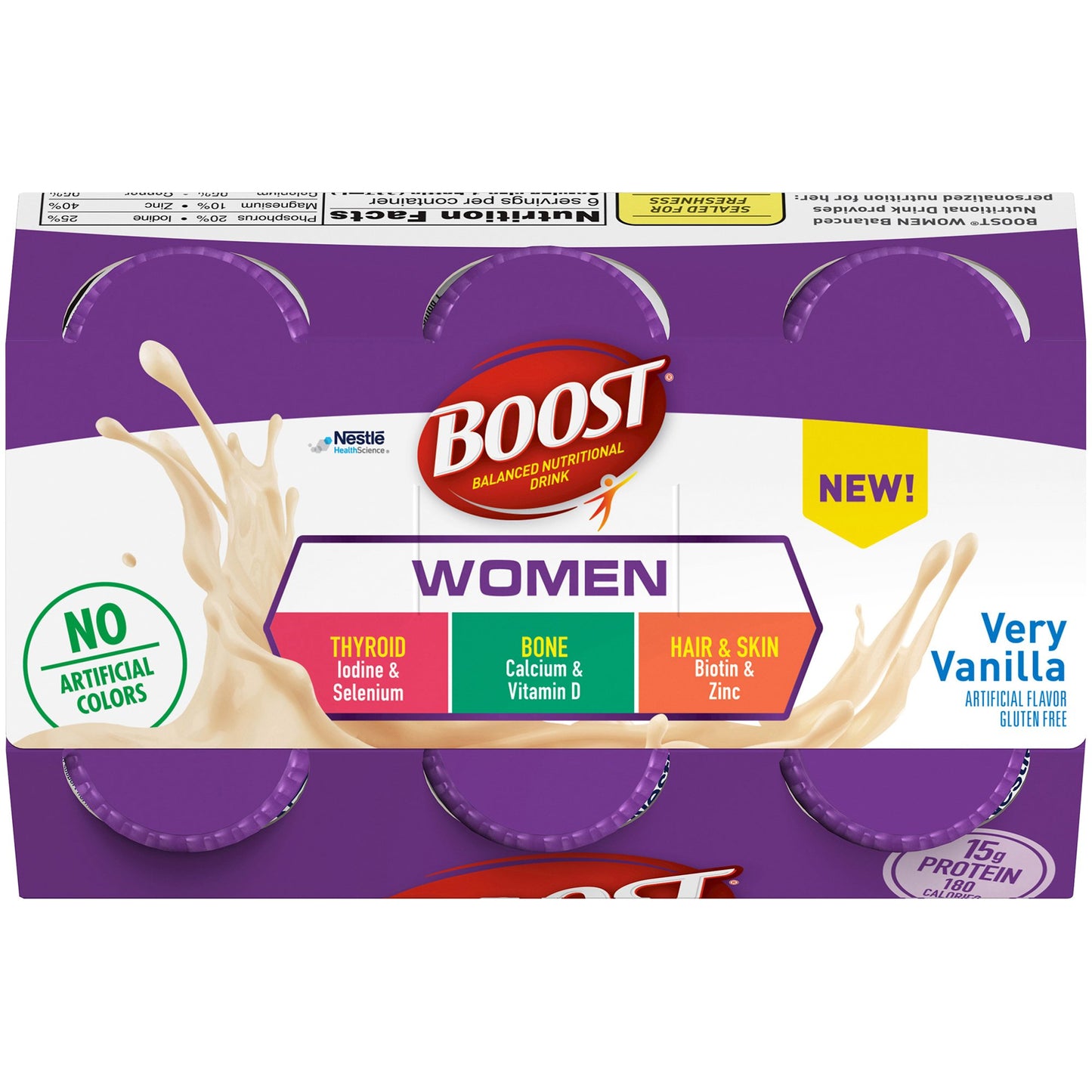 Boost® Women Oral Supplement Very Vanilla Flavor Liquid 8 oz. Bottle (983718_CS)