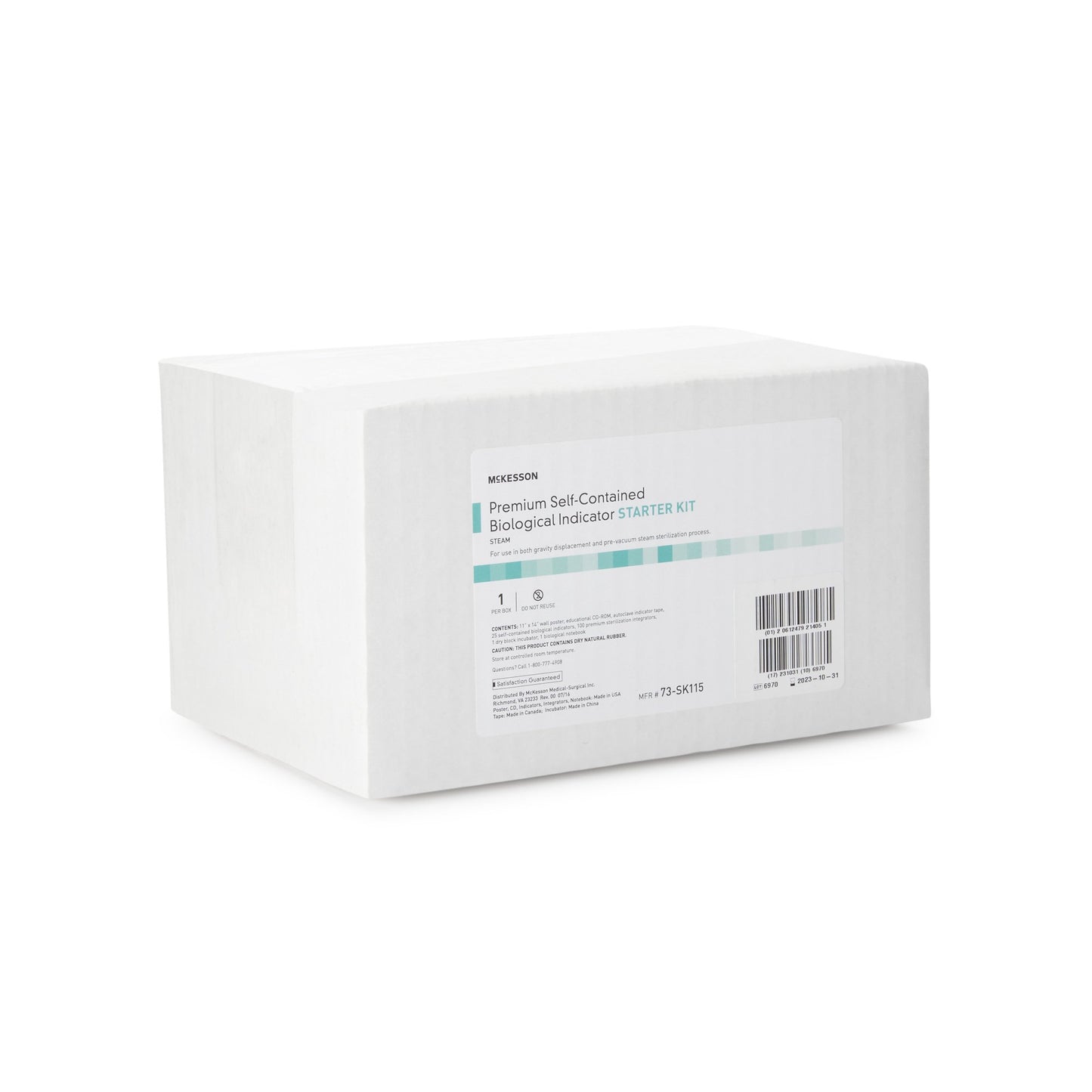 McKesson Self-Contained BI Starter Kit Dry Block Incubator with Vial Crusher, Steam Self-Contained Biological Indicators, Biological Record Notebook, Steam Tape, Steam Sterilization Indicator, Education CD-ROM (541269_EA)