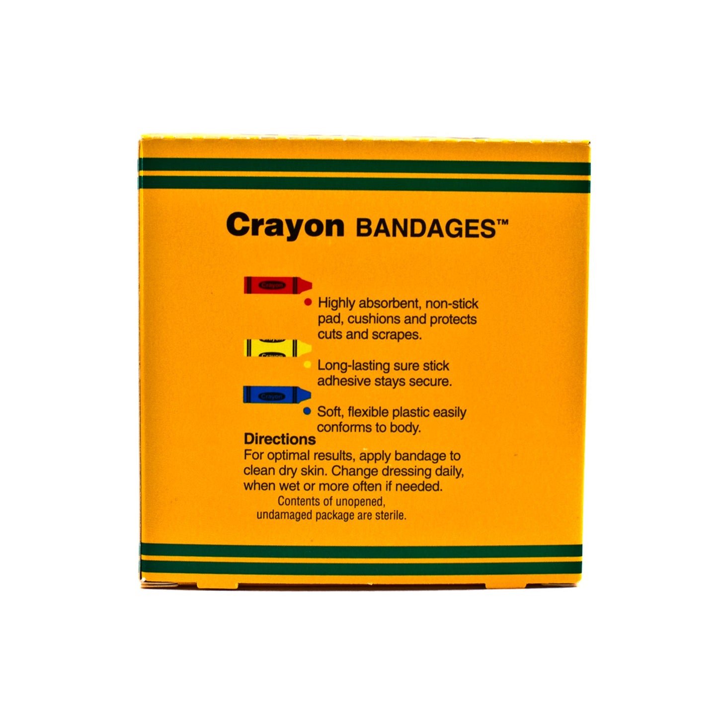 ASO Adhesive Strip 3/4 X 3 Inch Plastic Rectangle Kid Design (Assorted Crayon) Sterile (339216_CS)