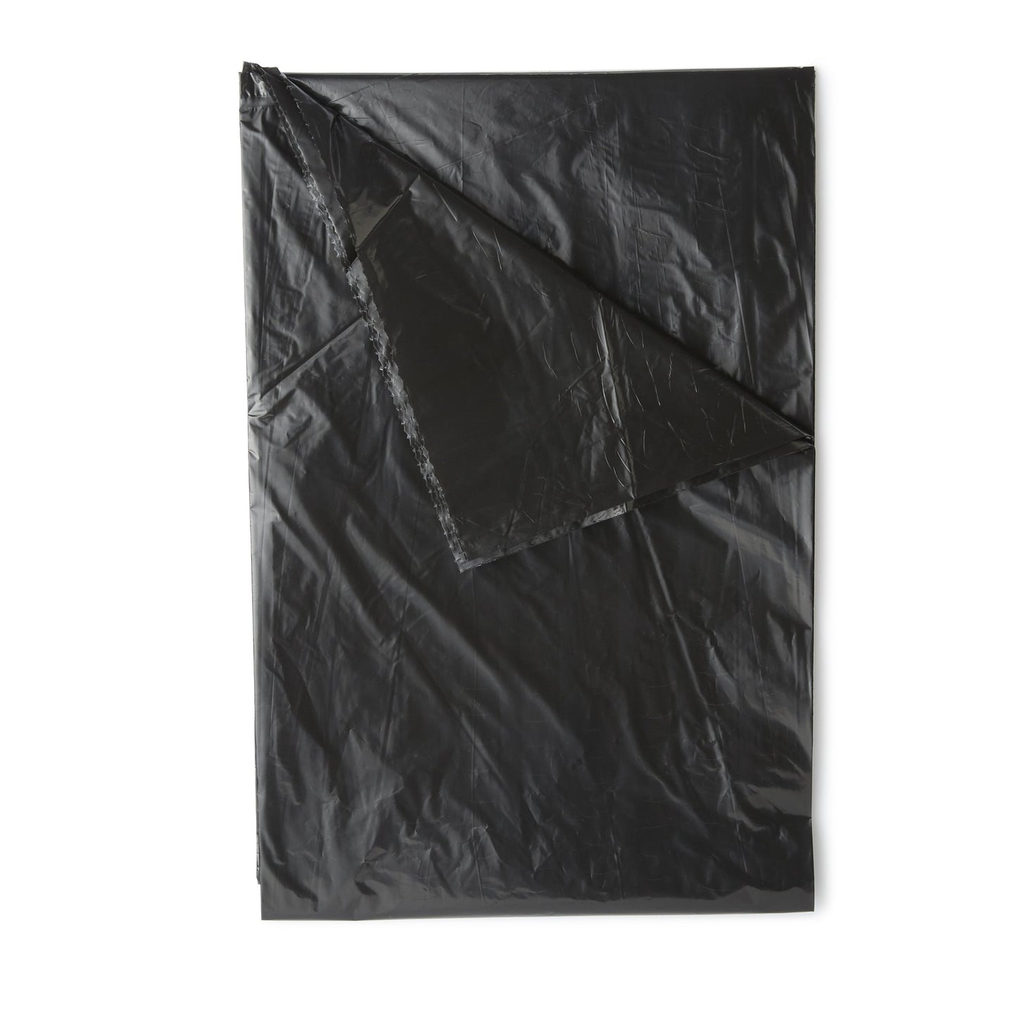 Colonial Bag Trash Bag 60 gal. Black LLDPE 1 mil 38 X 58 Inch X-Seal Bottom Flat Pack (862343_CS)