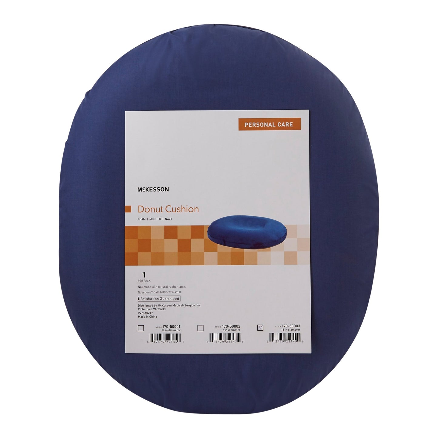 McKesson Donut Seat Cushion 18 Inch Diameter Molded Foam (1065568_EA)