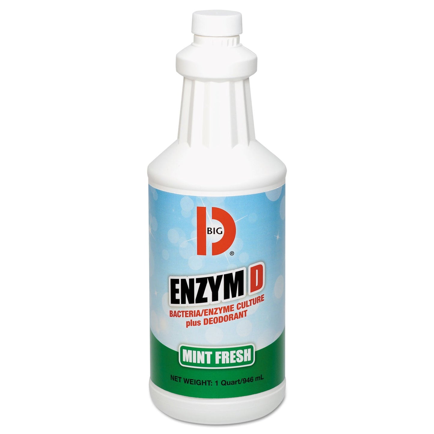 Big D Enzym D Digester Deodorant, Mint, 1qt, Bottle, 12/Carton (BGD504)