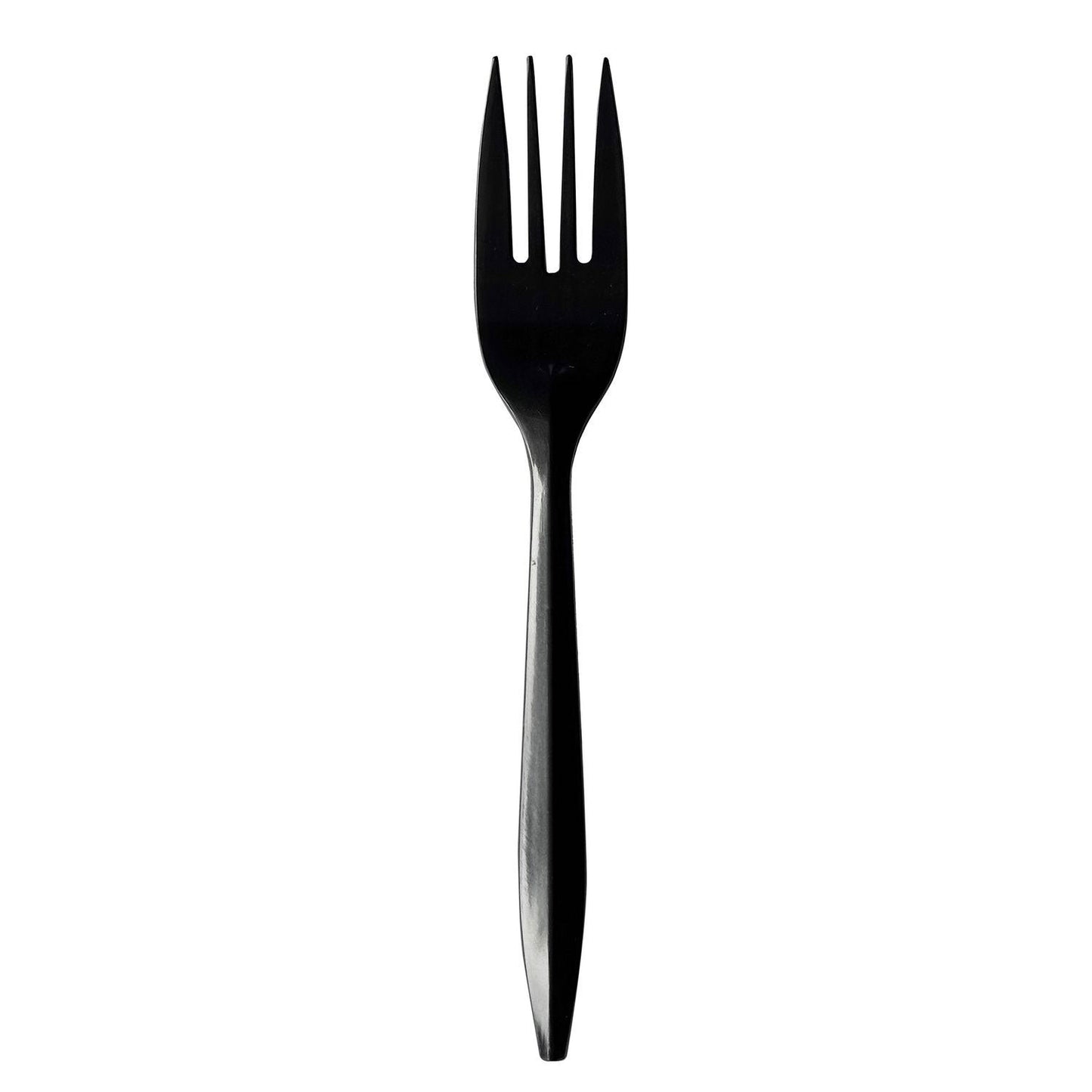 Boardwalk Mediumweight Polypropylene Cutlery, Fork, Black, 1,000/Carton (BWKFORKBLPP)