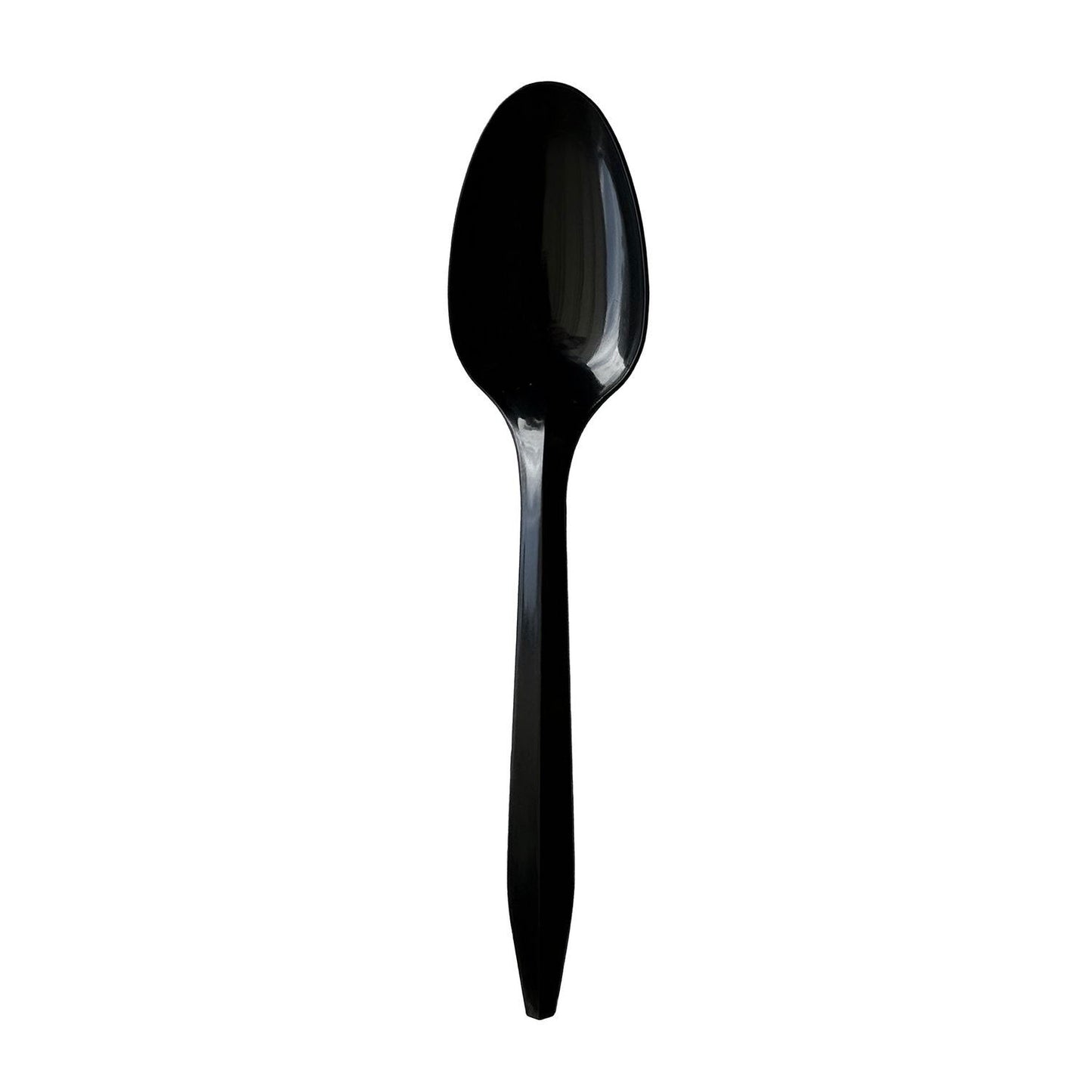 Boardwalk Mediumweight Polypropylene Cutlery, Teaspoon, Black, 1,000/Carton (BWKSPOONBLPP)