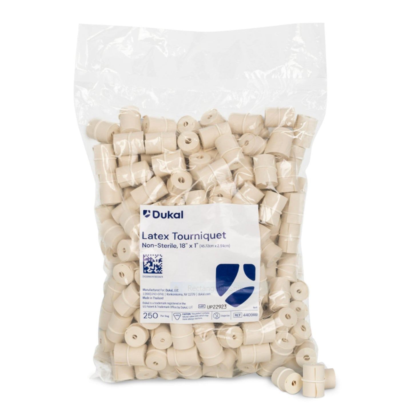 Dukal Tourniquet Strap 18 Inch Length Rolled and Banded Latex (1241804_CS)