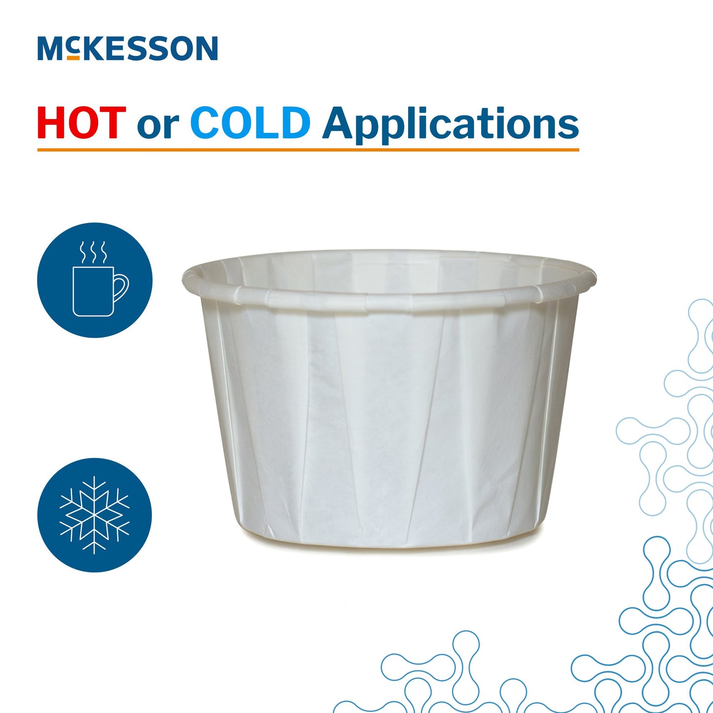 McKesson Souffle Cup 3.5 oz. White Paper Disposable (1251882_SL)
