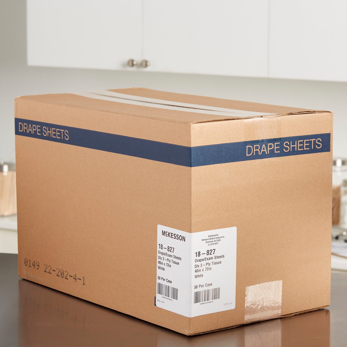 McKesson General Purpose Drape Physical Exam Drape 40 W X 72 L Inch NonSterile (40425_CS)