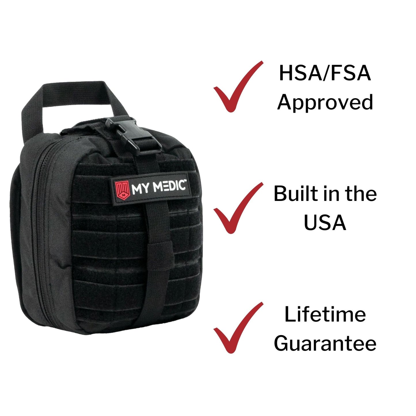My Medic™ MYFAK Standard First Aid Kit Black Nylon Bag (1207715_EA)