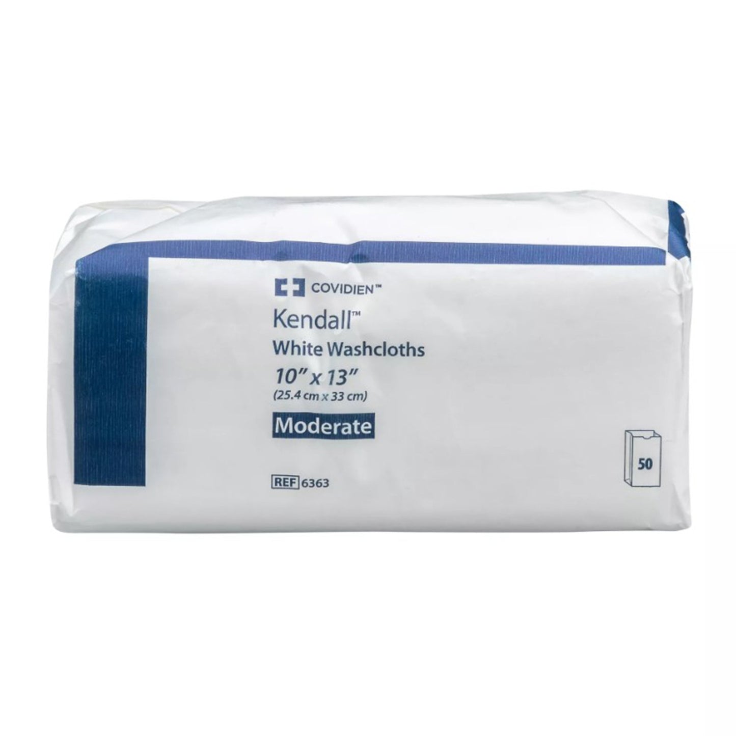 Kendall™ Washcloth 10 X 13 Inch White Disposable (168144_CS)