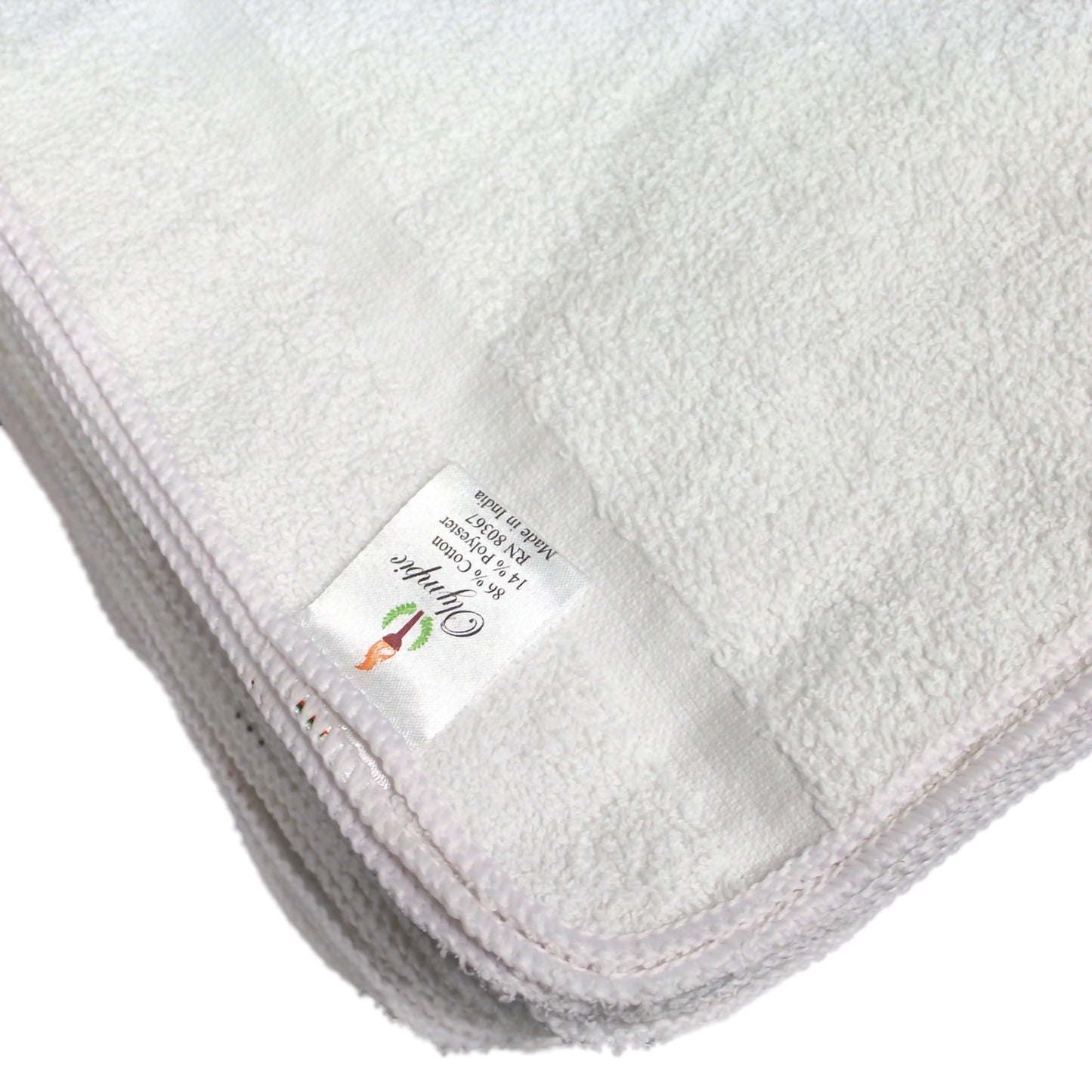 Olympic Washcloth 12 X 12 Inch White Reusable (1125101_DZ)
