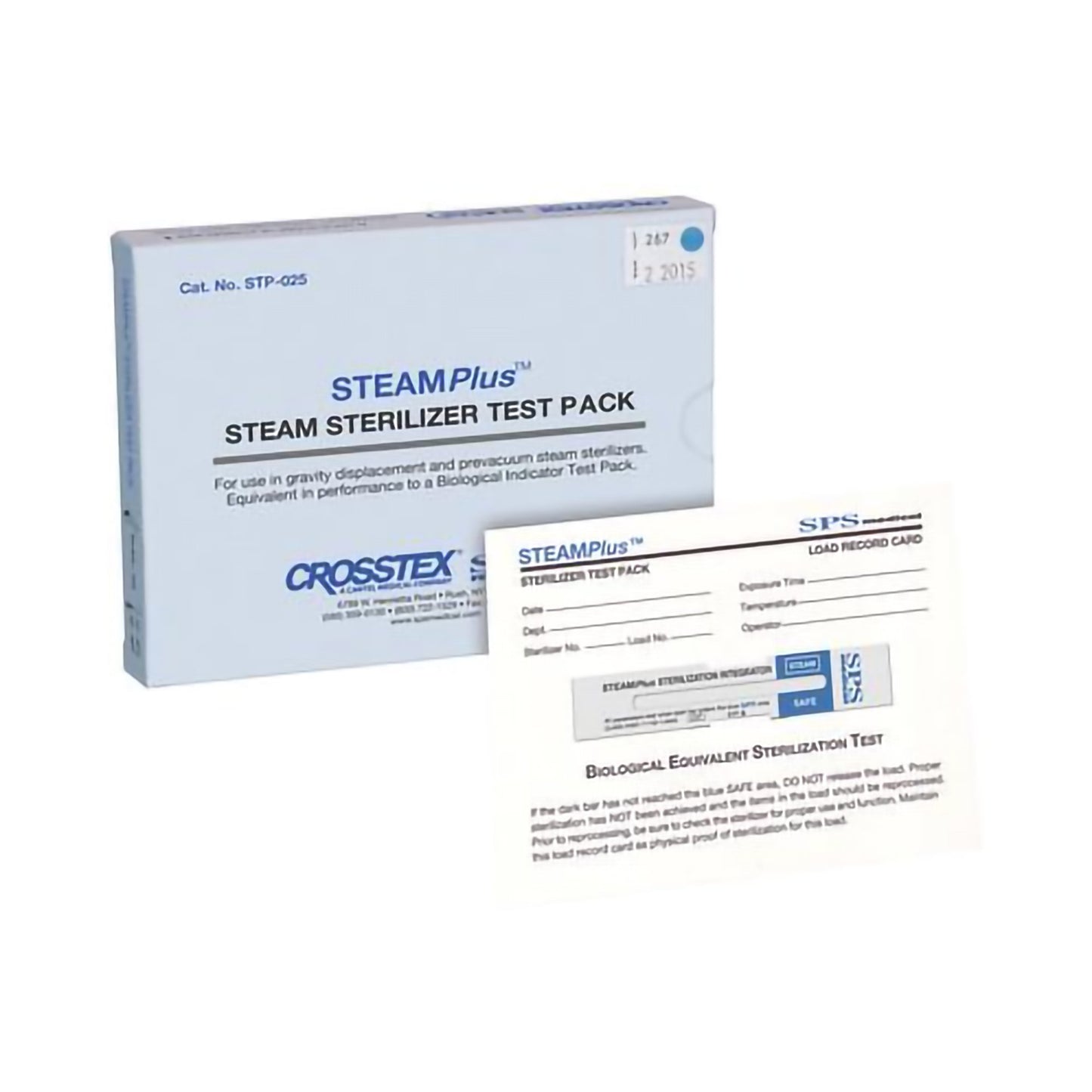STEAMPlus™ Sterilization Chemical Integrator Pack Steam 4 Inch Length (464439_PK)