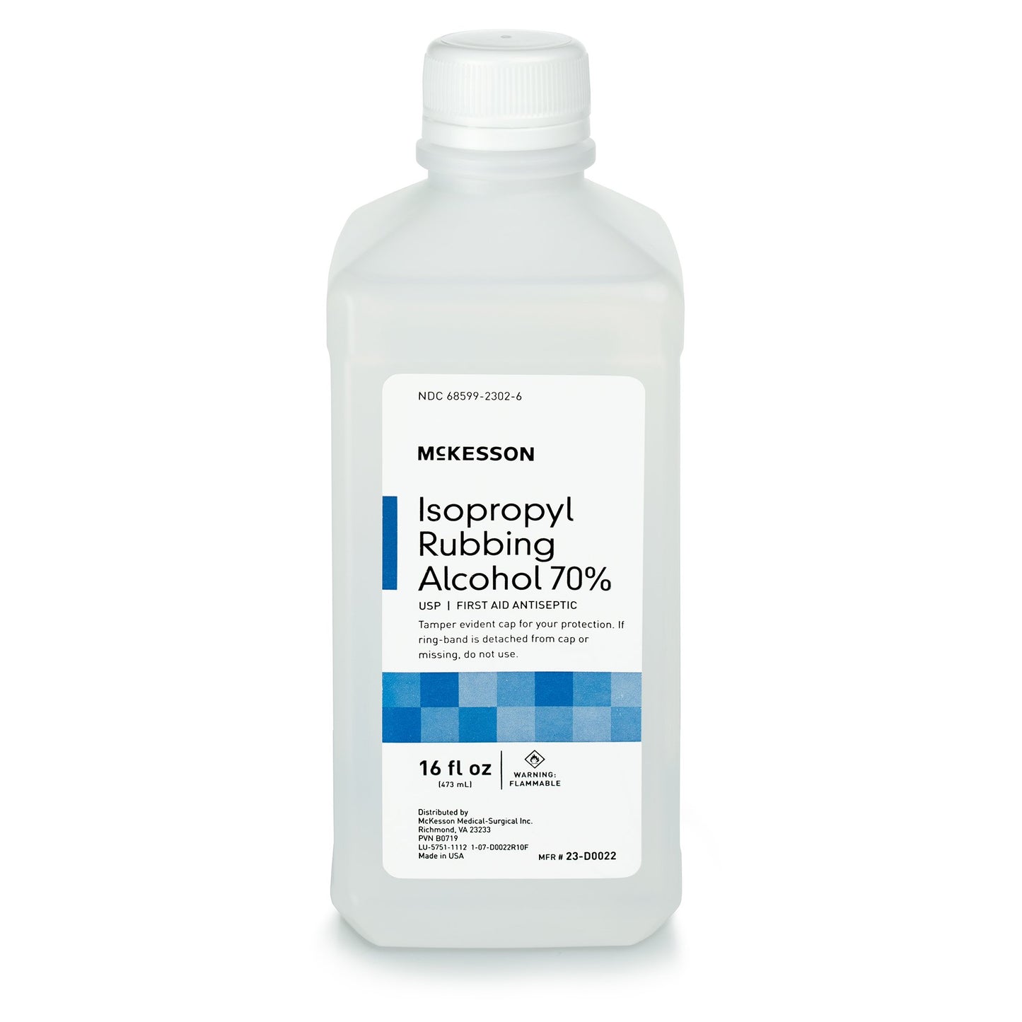 McKesson Brand Antiseptic Isopropyl Alcohol Topical Liquid 16 oz. Bottle (49176_PT)