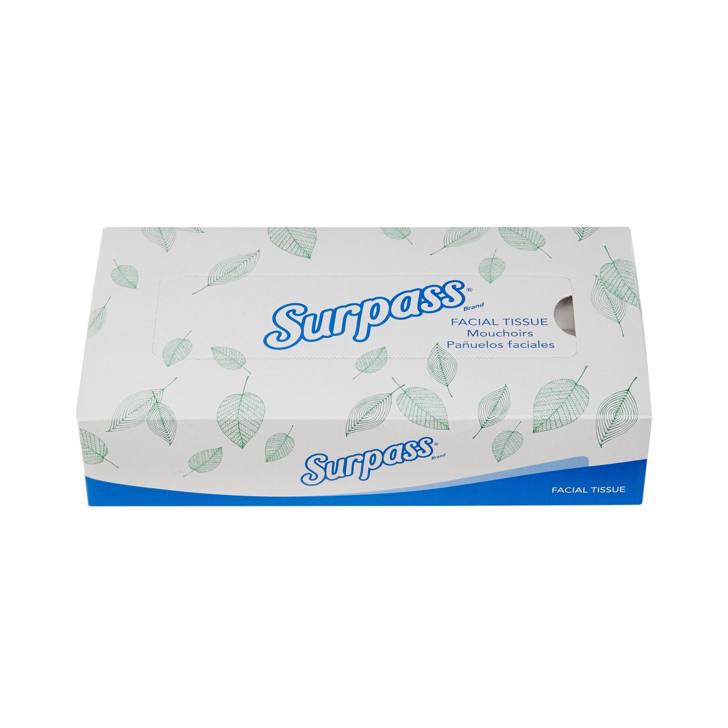 Surpass Facial Tissue White 8 X 8-2/5 Inch 100 Count (333758_CS)