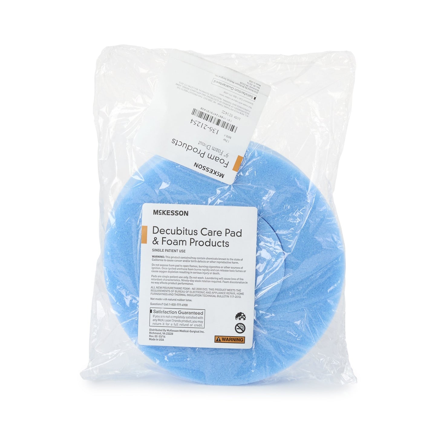 McKesson Head Positioner Donut 9 Inch Diameter Foam Freestanding (929203_EA)