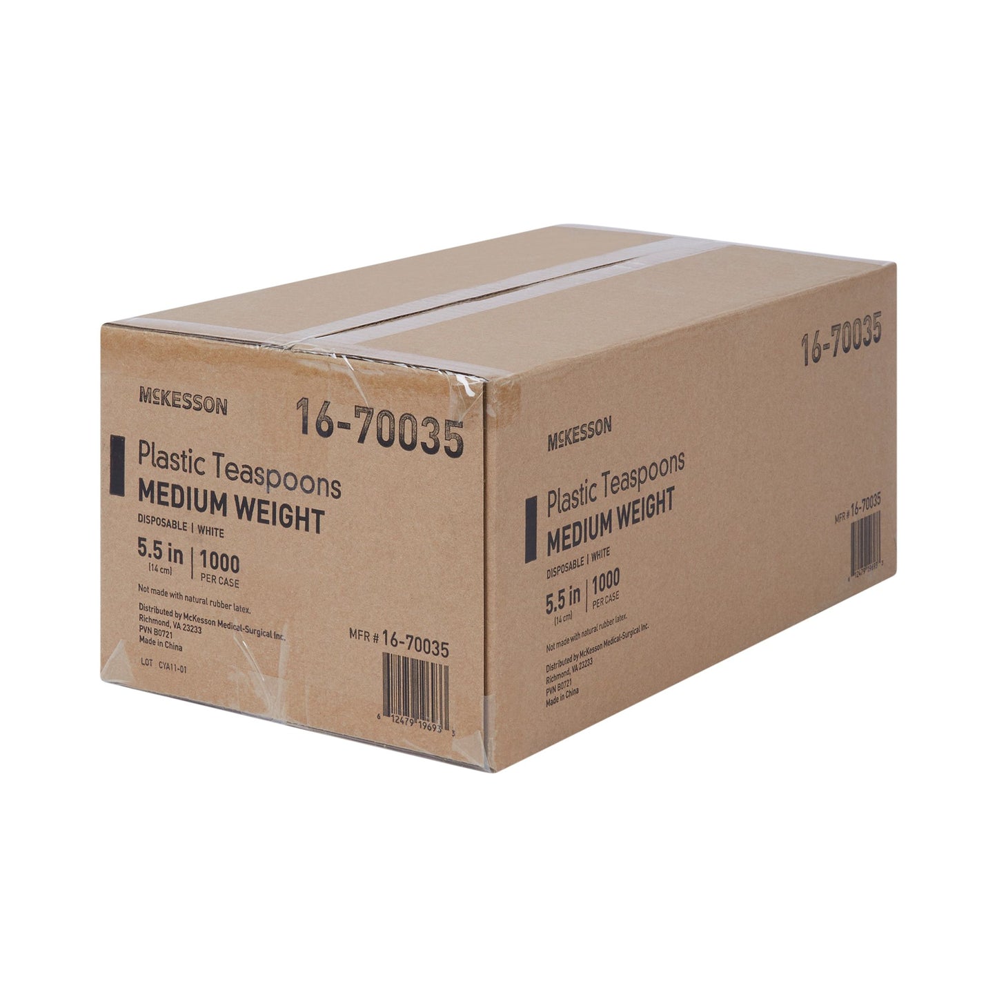 McKesson Teaspoon General Purpose White Polypropylene (730273_CS)