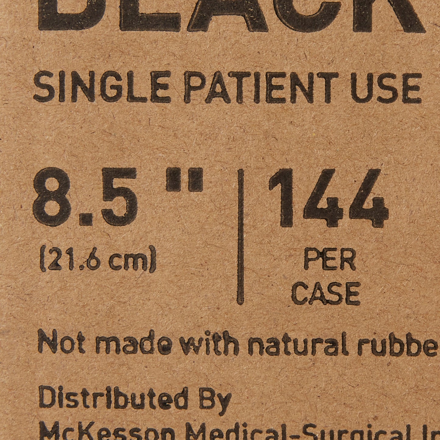 McKesson Handle Comb 8.5 Inch Black Polypropylene (763295_CS)