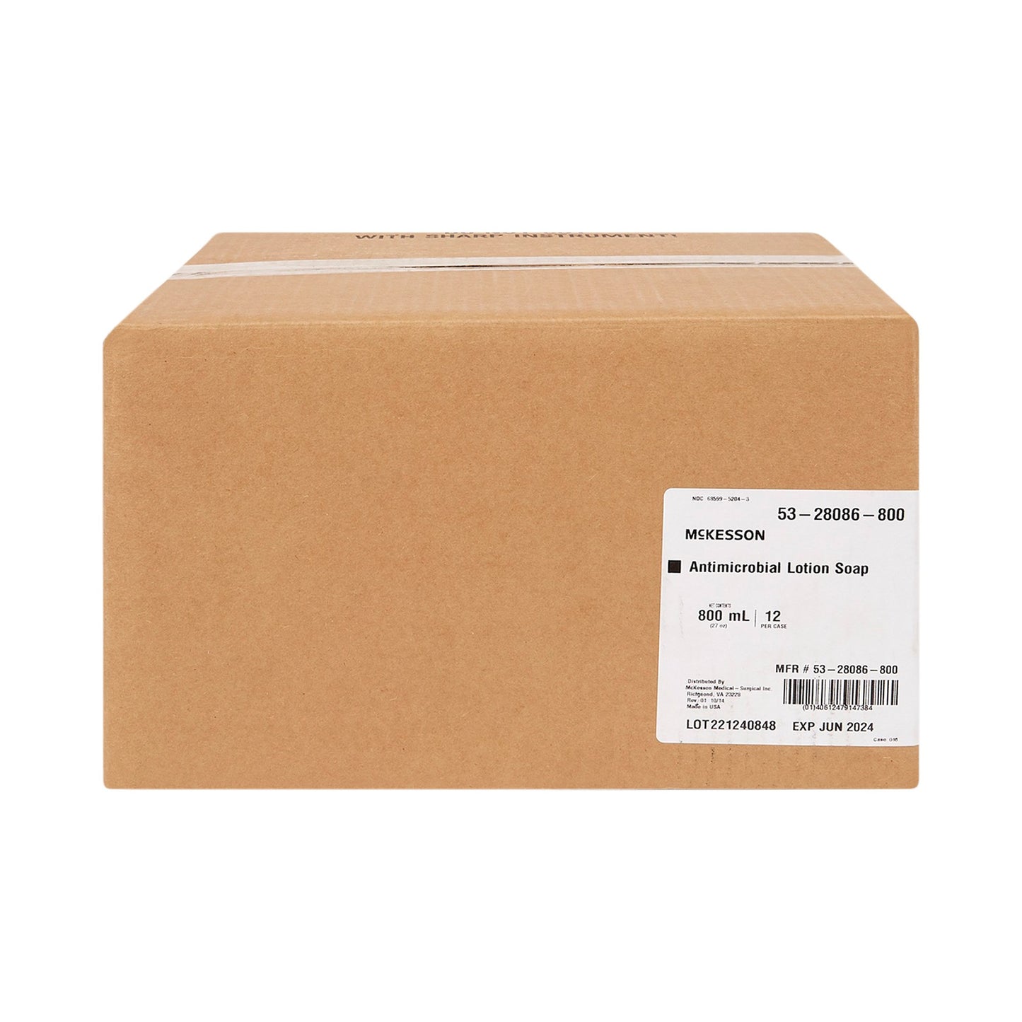 McKesson Antimicrobial Soap Lotion 800 mL Dispenser Refill Bag Herbal Scent (510349_CS)