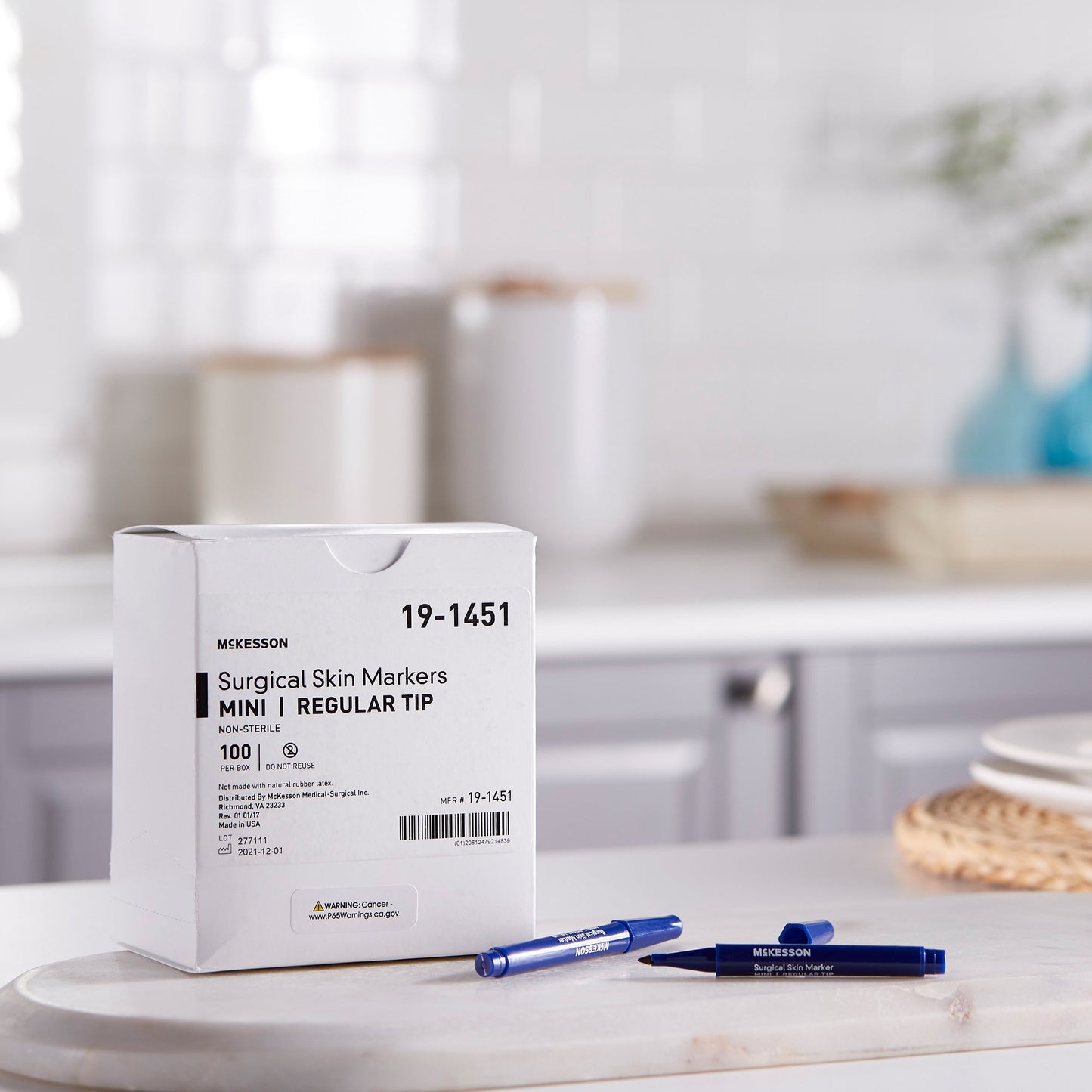 McKesson Skin Marker Prep-Resistant Gentian Violet Ink NonSterile Mini Regular Tip (1042455_EA)