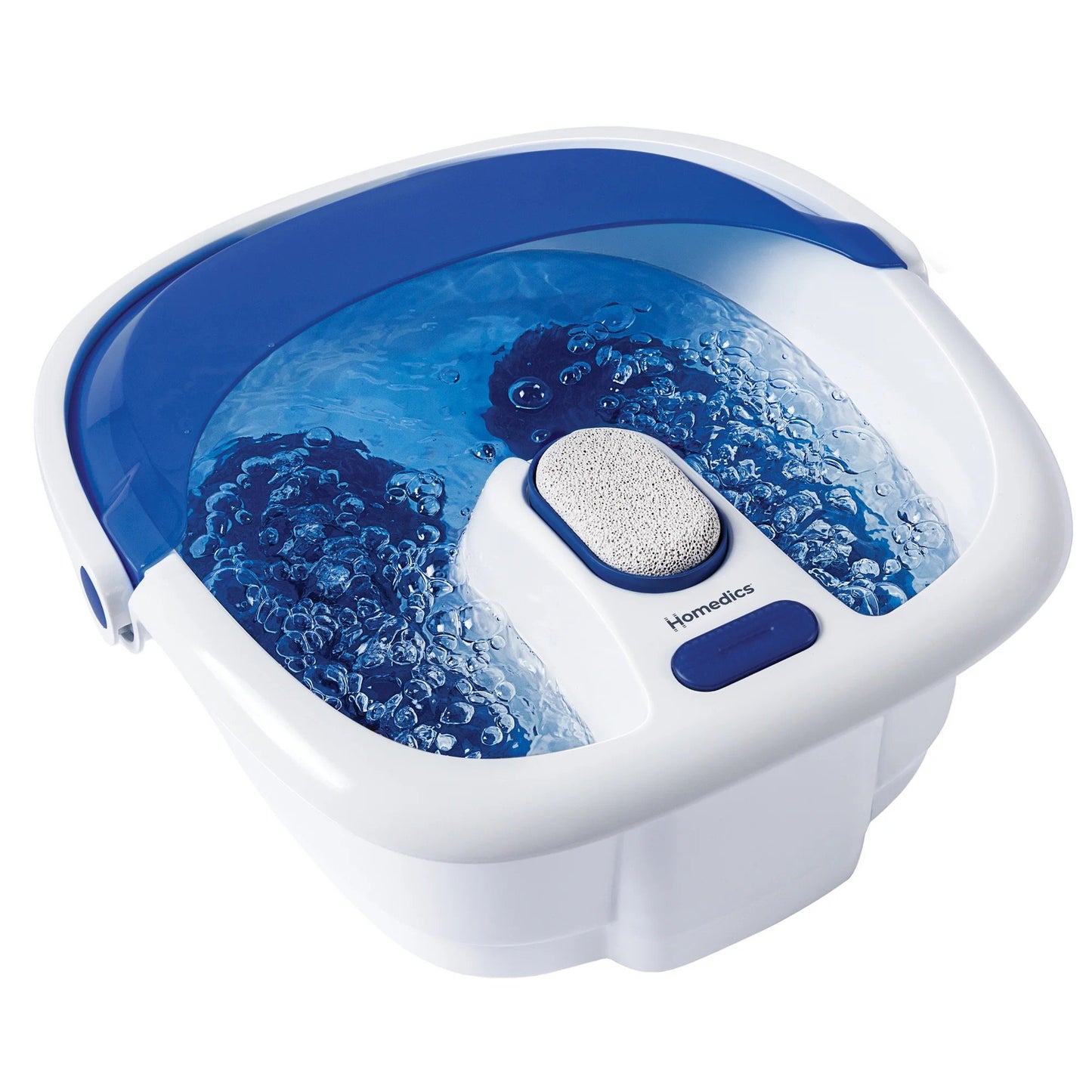 HoMedics® Bubble Bliss Elite Foot Bath with Heat Boost Blue / White Plastic (1253807_EA)