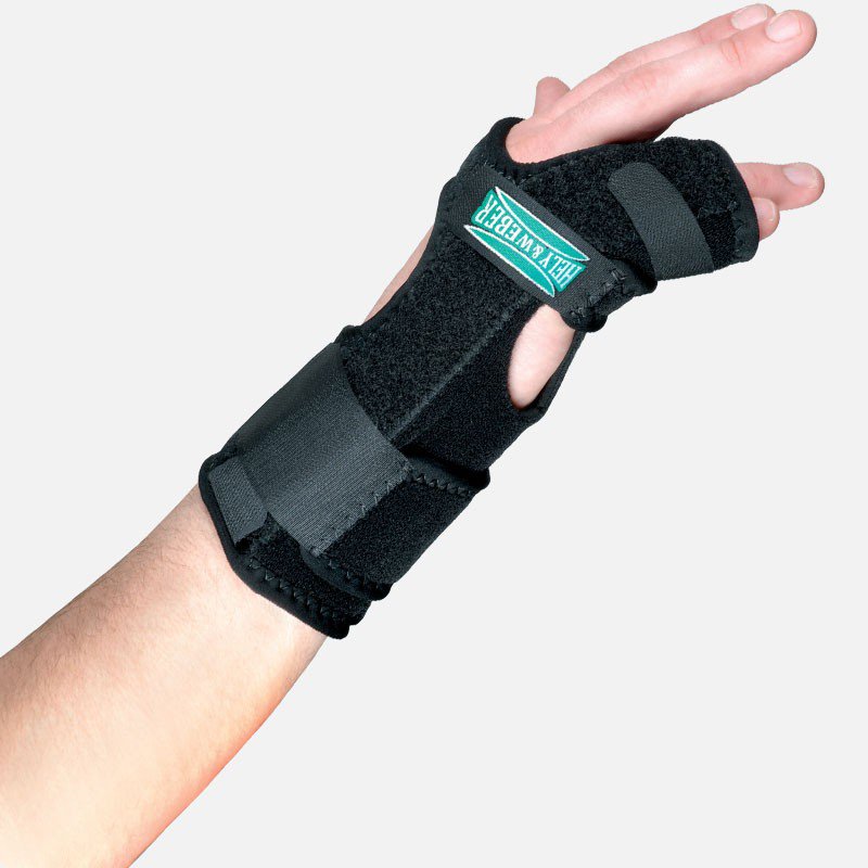 TKO® Standard Hand / Finger Brace Neoprene / Nylon / UBL Right Hand Black One Size Fits Most (544089_EA)