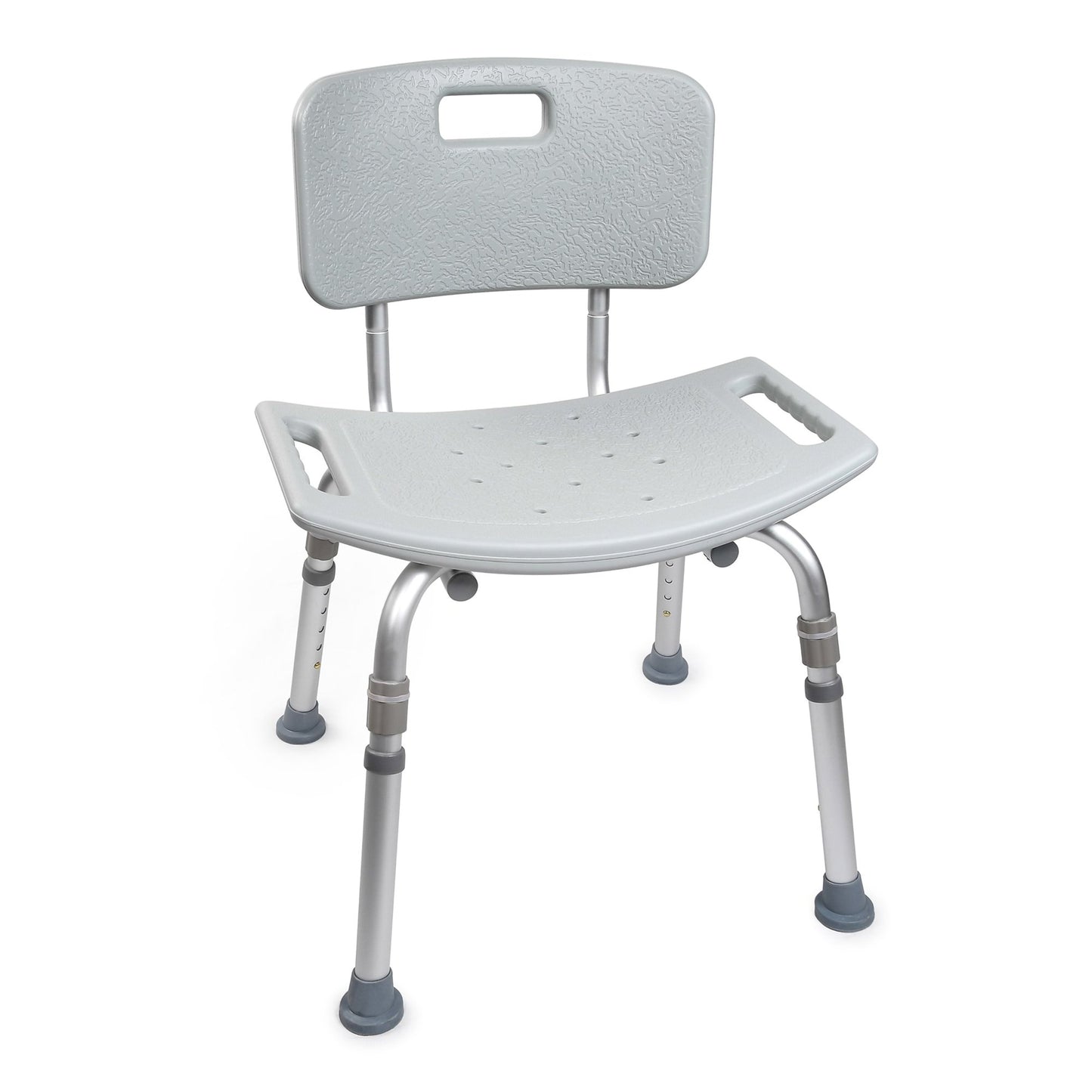 McKesson Bath Bench Without Arms Aluminum Frame Removable Backrest 19-1/4 Inch Seat Width 300 lbs. Weight Capacity (1128905_EA)