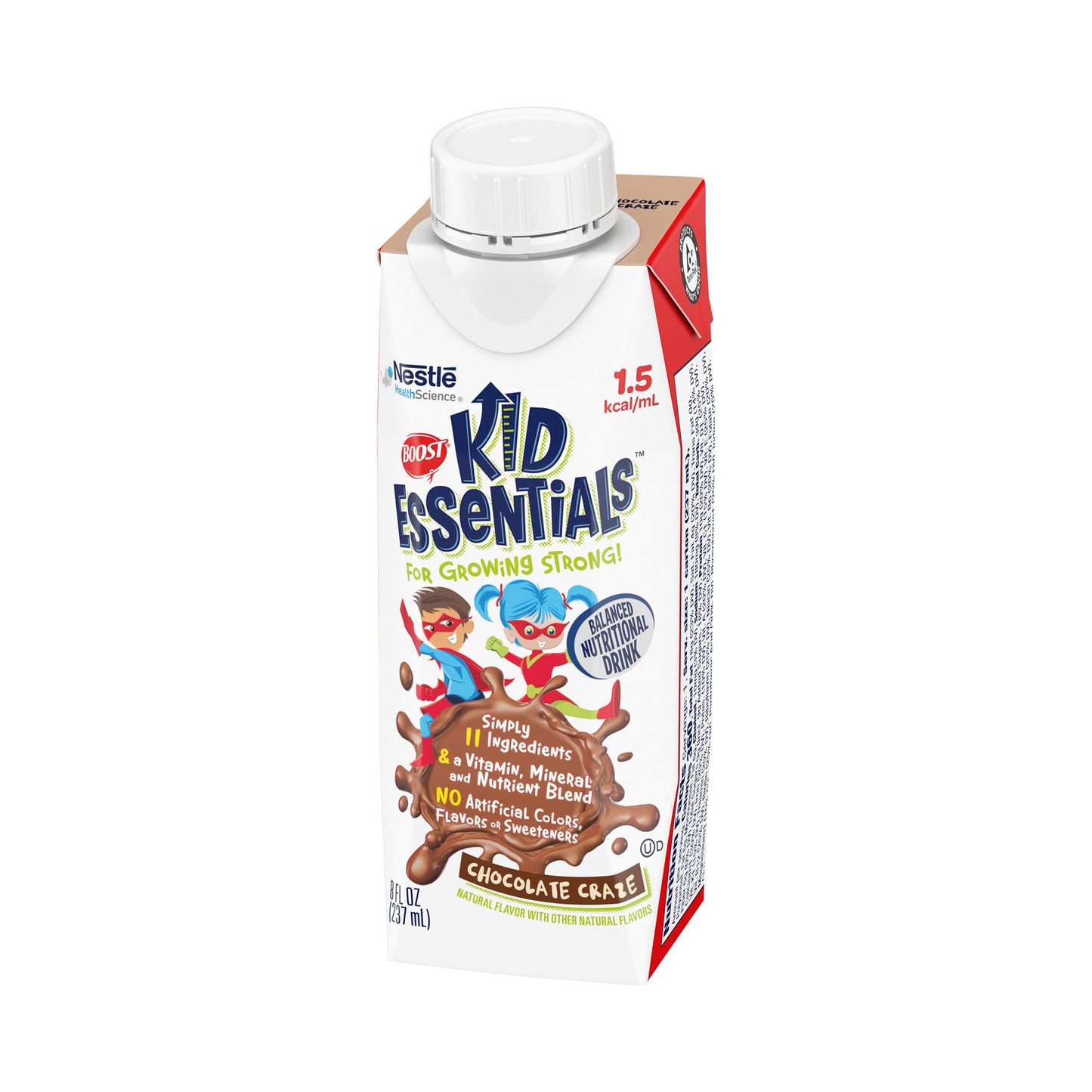 Boost® Kid Essentials™ 1.5 Pediatric Oral Supplement Chocolate Craze Flavor 8 oz. Carton Liquid Vitamins / Minerals (1178509_EA)