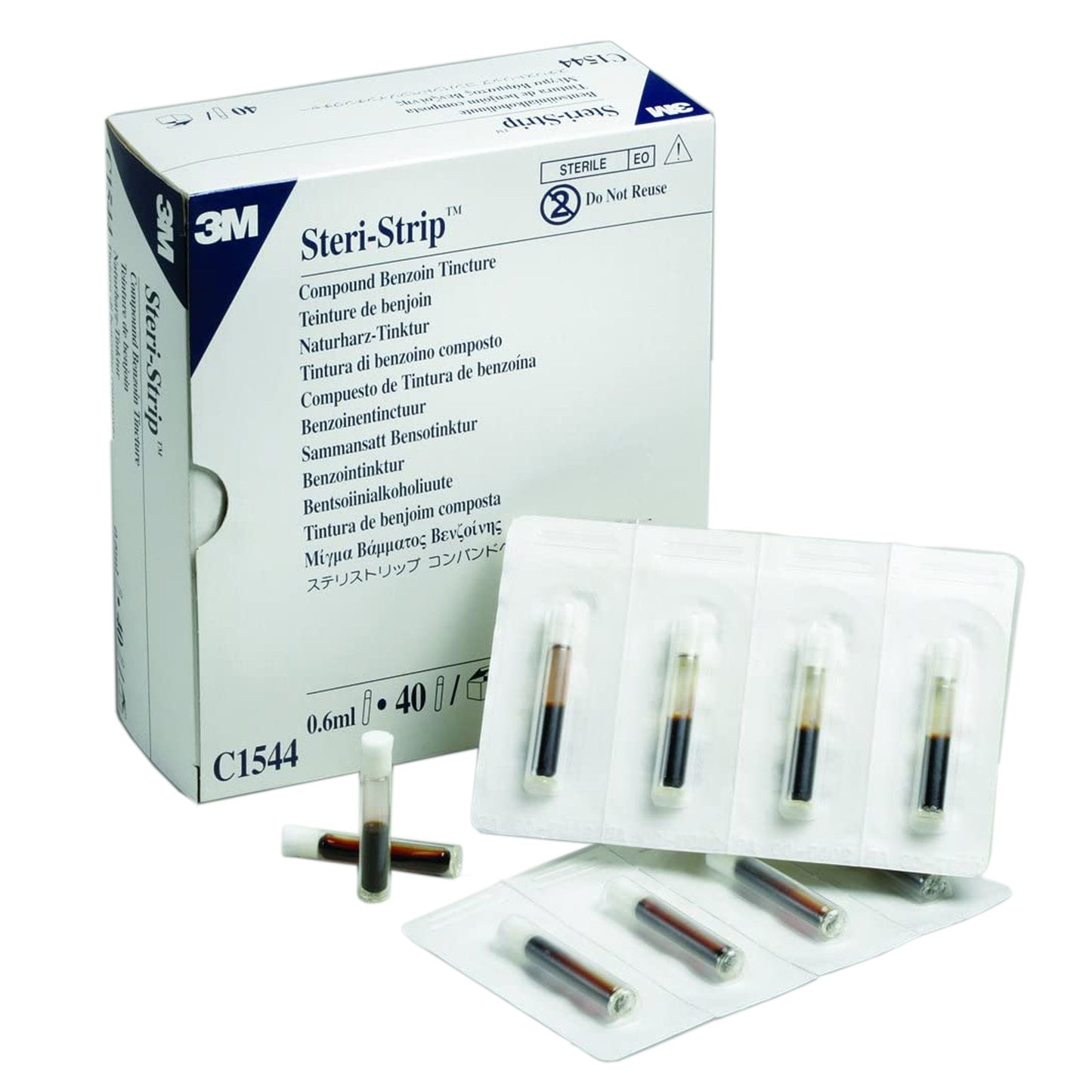 3M™ Steri-Strip™ Antiseptic Benzoin Tincture Topical Liquid 0.667 mL Ampule (135754_BX)