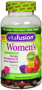 Vitafusion® Multivitamin Supplement Vitamin A / Ascorbic Acid / Vitamin D / Vitamin E 2,500 IU - 30mg - 800 IU - 15 IU Strength Gummy 150 per Bottle Mixed Berry Flavor (981365_BT)