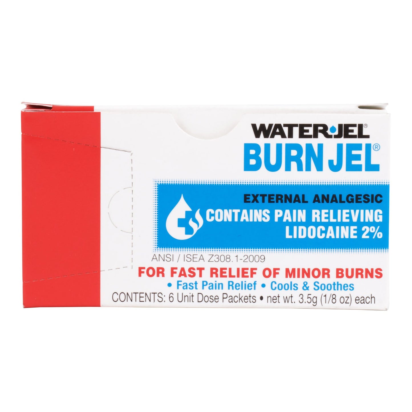 Water Jel® Burn Jel® Burn Relief Lidocaine Topical Gel 3.5 Gram Individual Packet (786421_BX)
