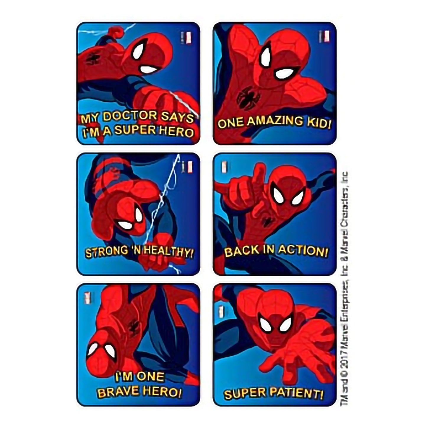 Kids Love Stickers® 90 per Roll Spider-Man Strong n Healthy Sticker 2-1/2 Inch (720224_RL)