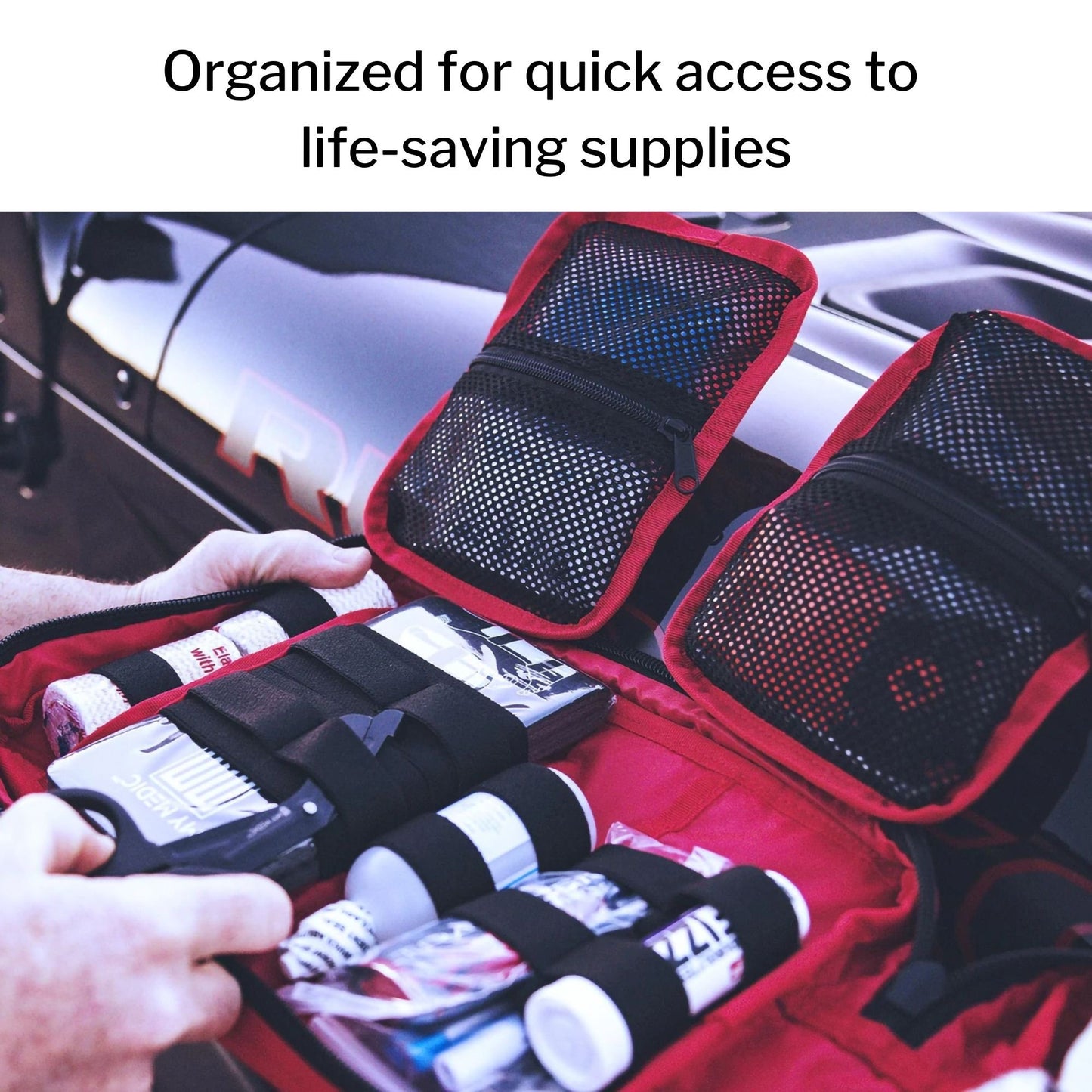 My Medic™ MYFAK Standard First Aid Kit Red Nylon Bag (1207718_EA)