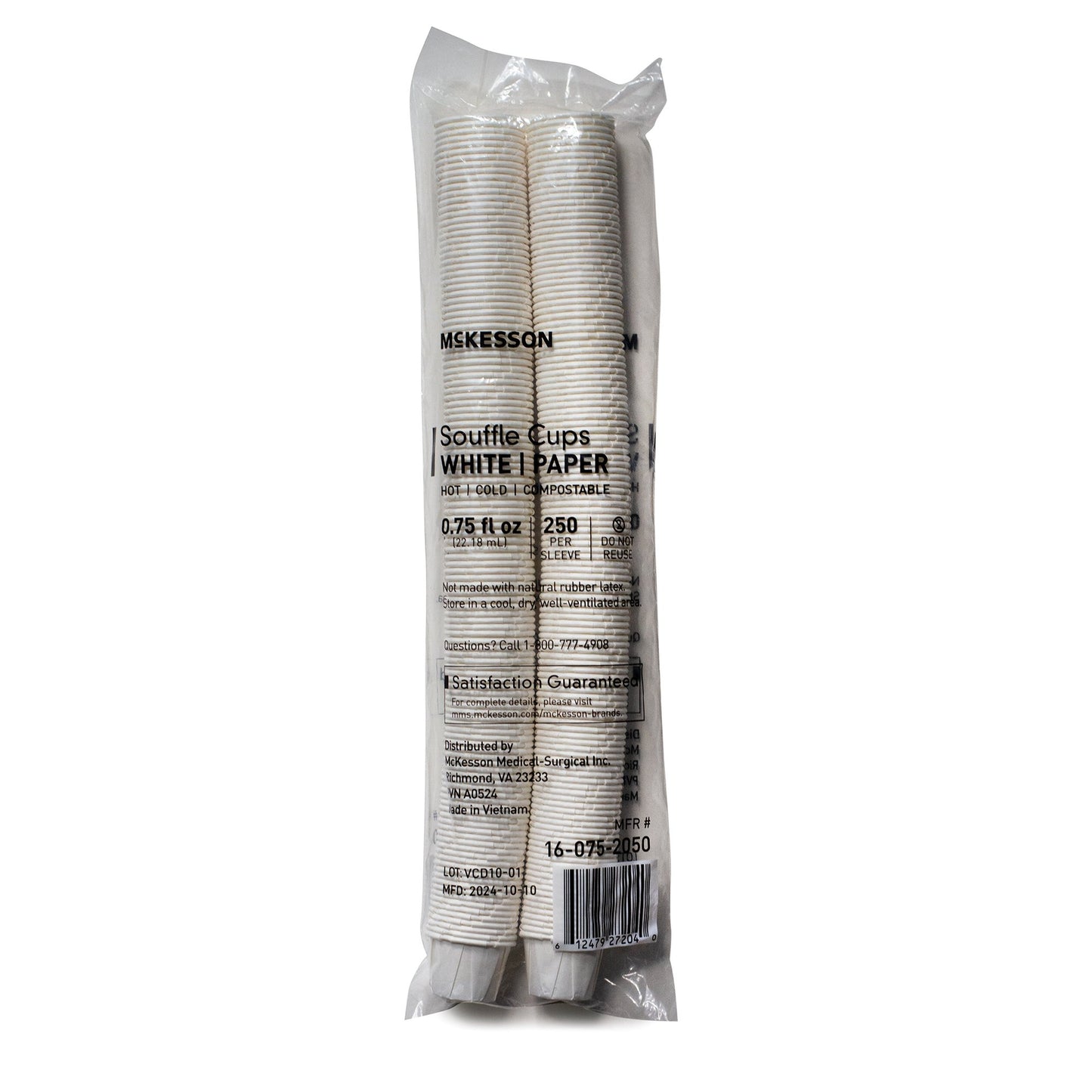 McKesson Souffle Cup 0.75 oz. White Paper Disposable (1251879_CS)