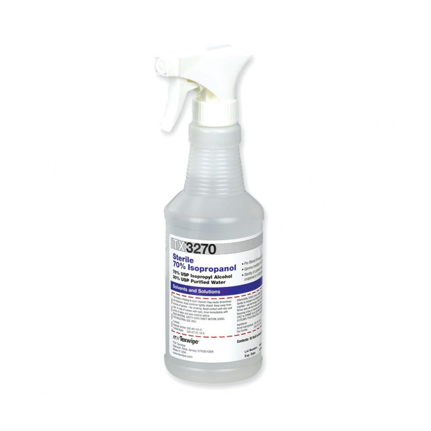 Texwipe™ Surface Disinfectant Cleaner Alcohol Based Trigger Spray Liquid 16 oz. Bottle Alcohol Scent Sterile (1137876_EA)