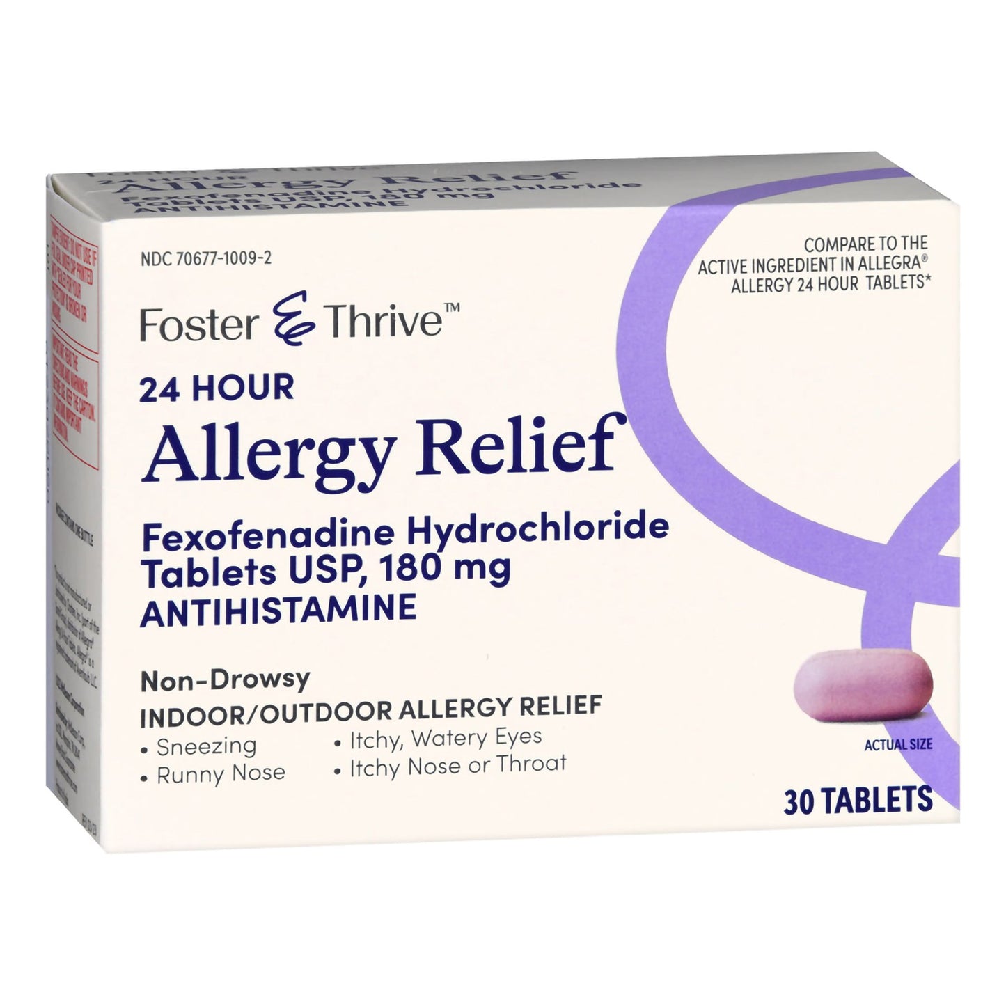 Foster & Thrive™ Allergy Relief 180 mg Strength Tablet 30 per Box (1238970_BX)