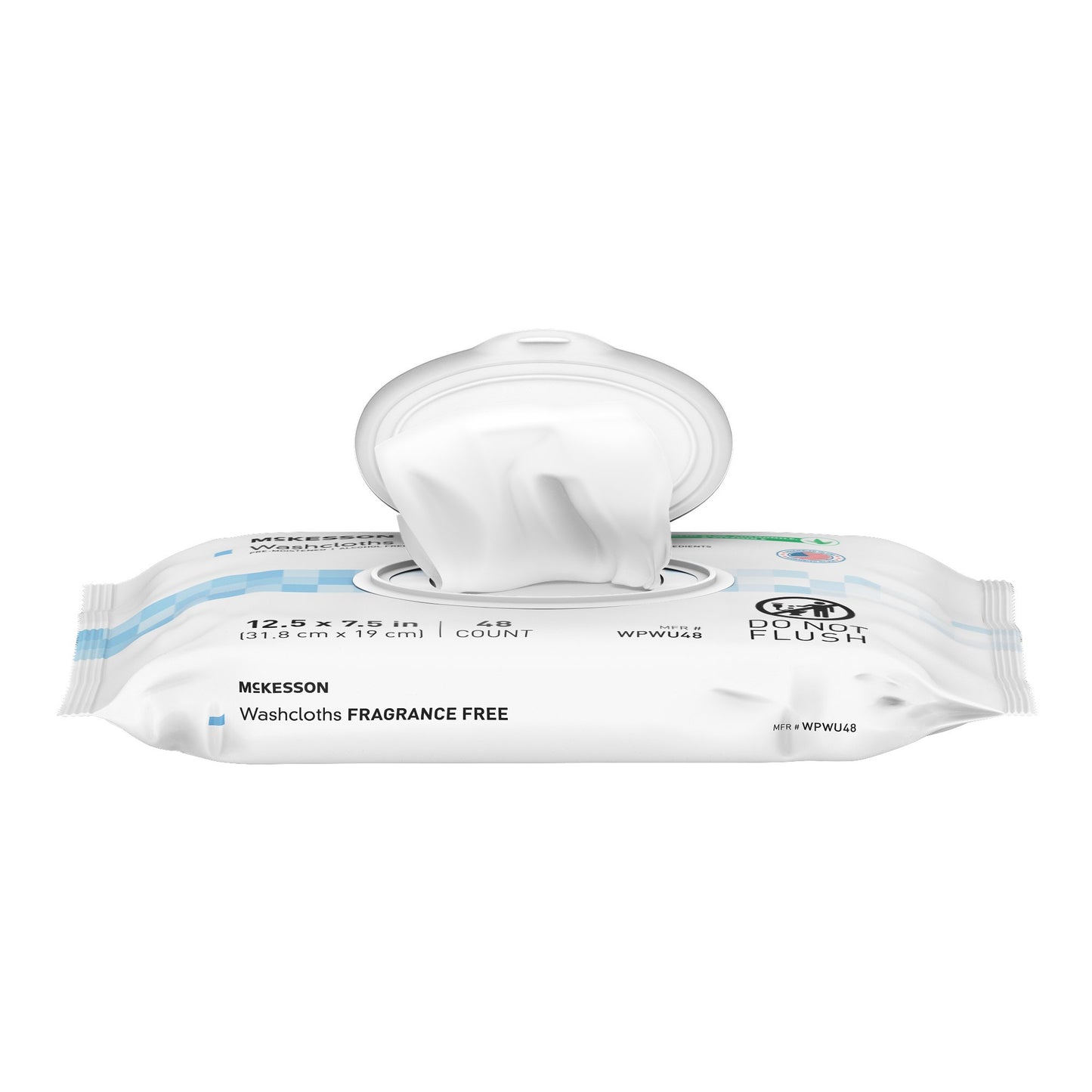 McKesson Personal Cleansing Wipe Soft Pack Unscented 48 Count (1246811_CS)