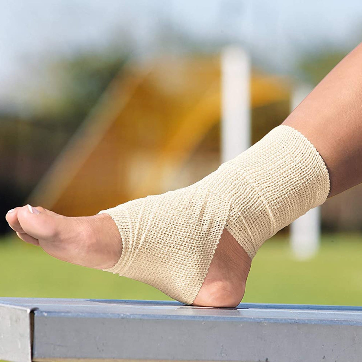 3M™ ACE™ Elastic Bandage 3 Inch Width X 5.3 Foot Self-Adherent Closure Tan NonSterile Standard Compression (976079_BX)