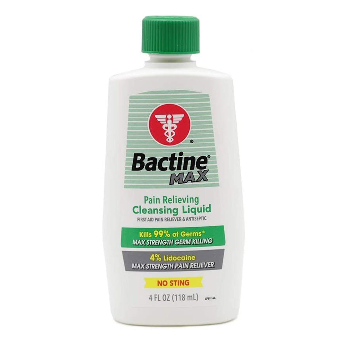Bactine® MAX Pain Relieving Antiseptic BZK (Benzalkonium Chloride) / Lidocaine HCl Topical Liquid 4 oz. Bottle (1143885_EA)
