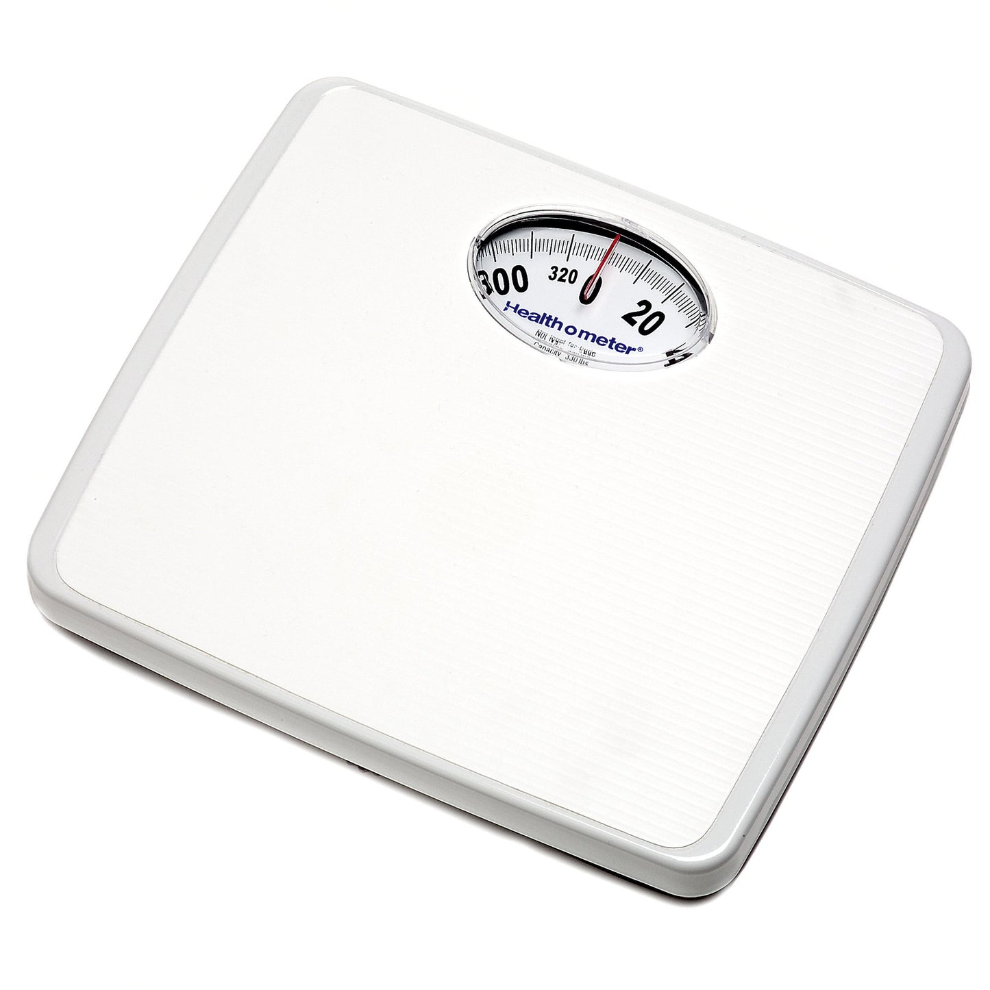 Health O Meter® Floor Scale Dial Display 330 lbs. Capacity White Analog (689025_CS)