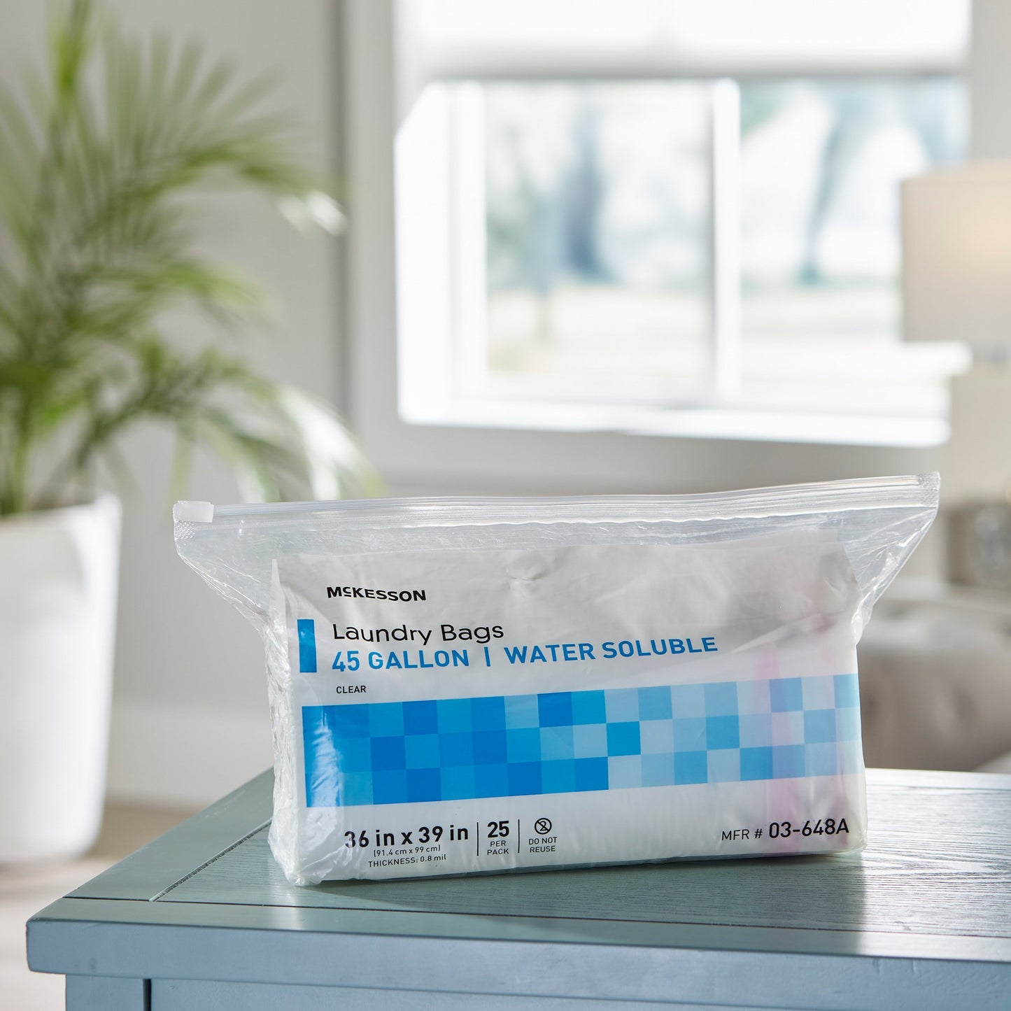 McKesson Hot Water Soluble Laundry Hamper Bag 40 to 45 gal. 36 X 39 Inch Disposable (1147892_PK)