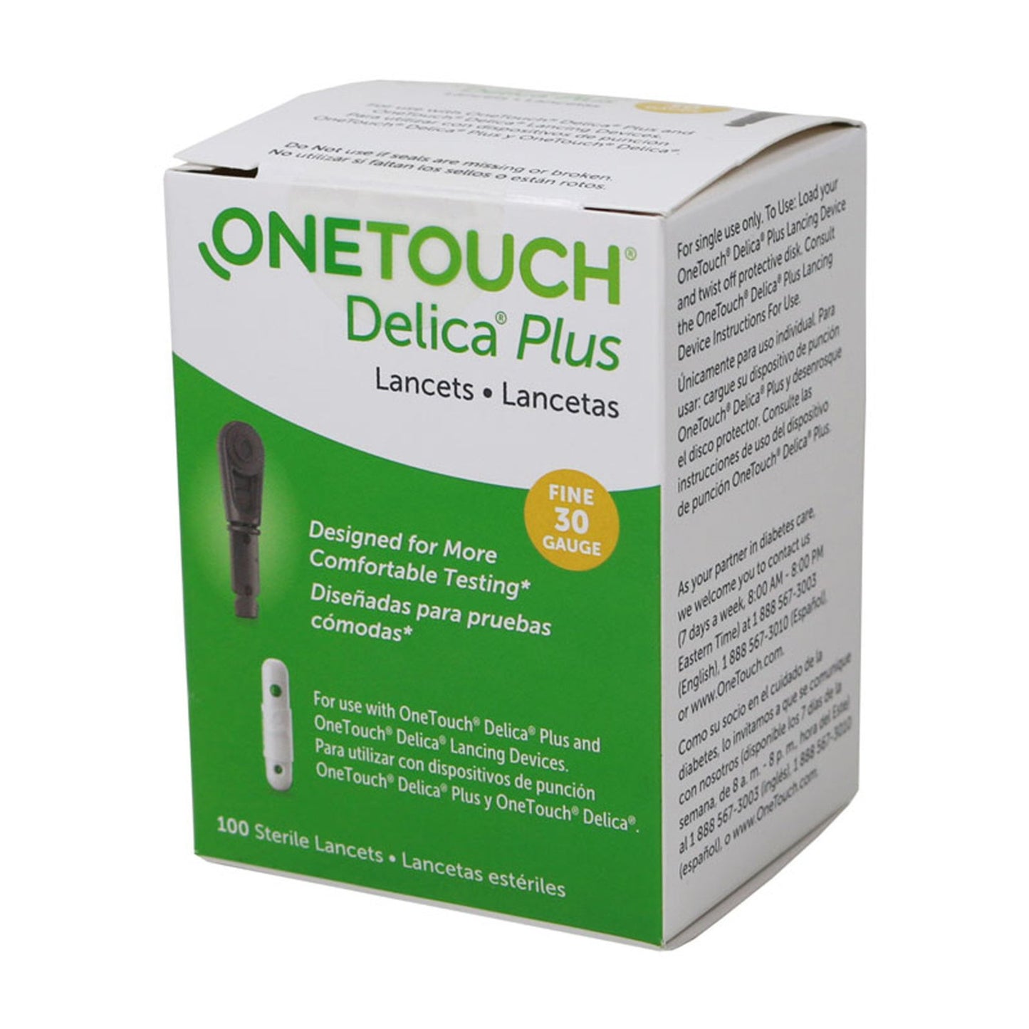 OneTouch® Lancet for Lancing Device 30 Gauge Non-Safety Twist Off Cap Finger (1151251_CS)