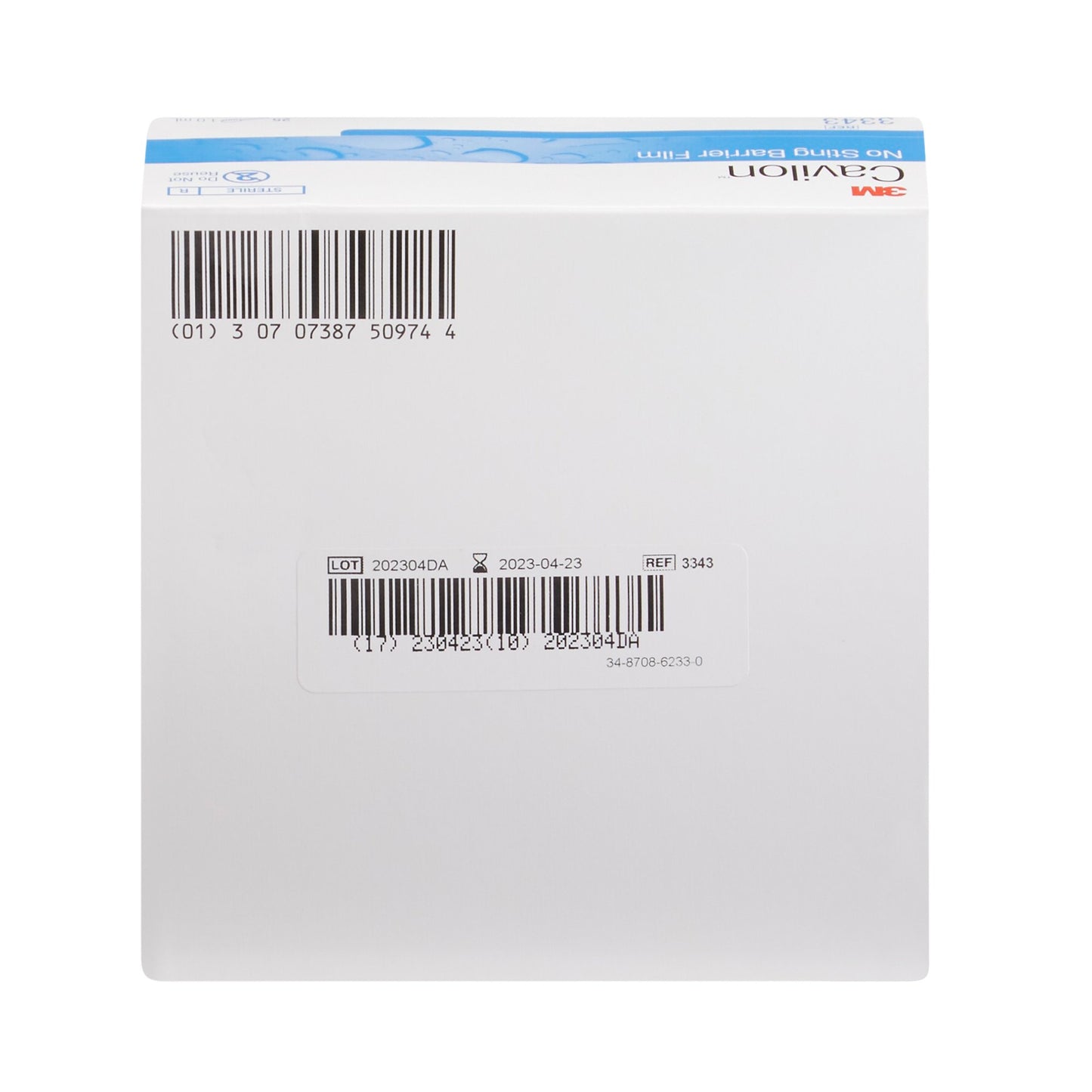 3M™ Cavilon™ No Sting Skin Barrier Applicator 26 to 62% Strength Hexamethyldisiloxane / Isooctane / Acrylate Terpolymer / Polyphenylmethylsiloxane Individual Packet Sterile (292018_EA)
