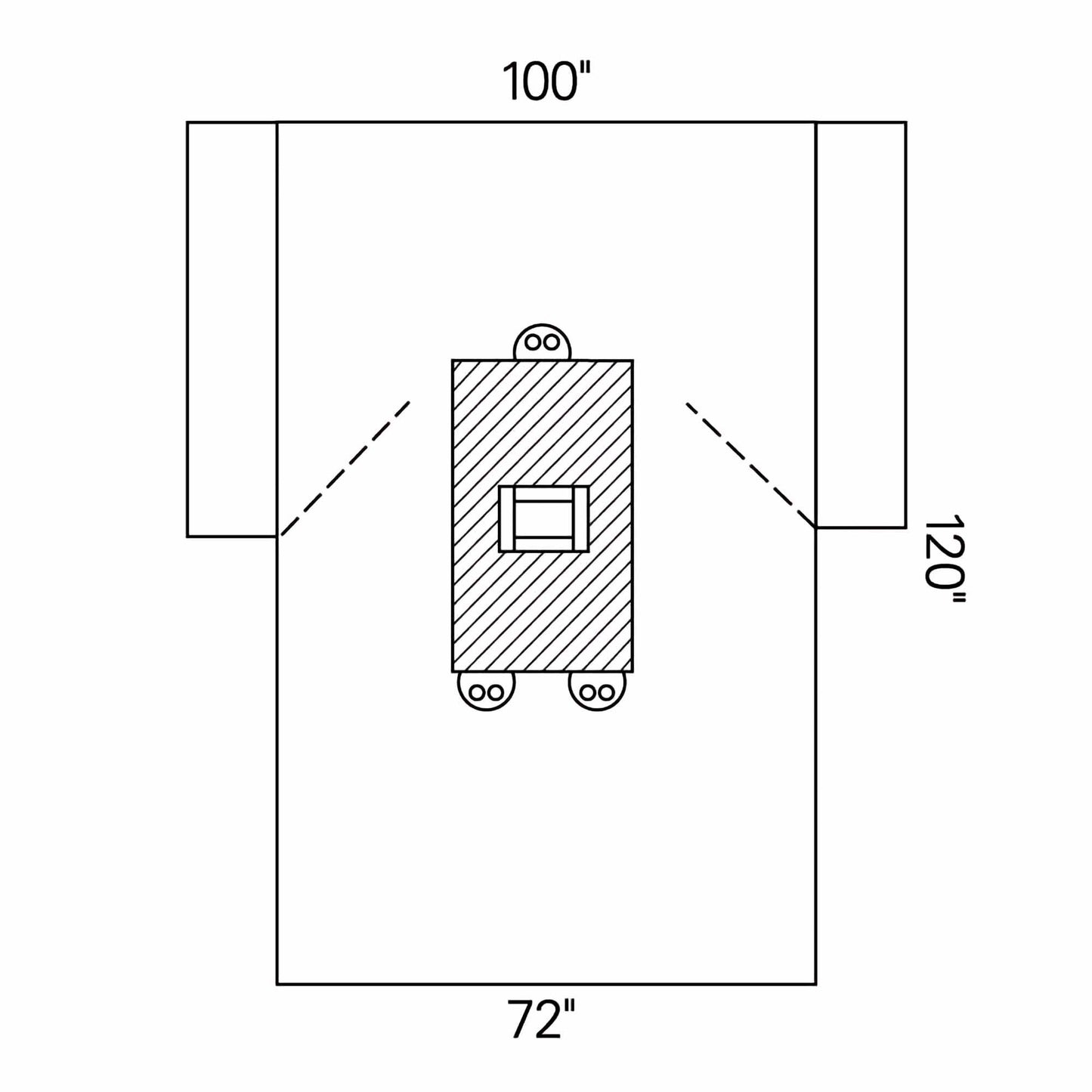 O&M Halyard Inc Abdominal Drape Transverse Laparotomy Drape 100 W X 72 W X 120 L Inch Sterile (142611_CS)