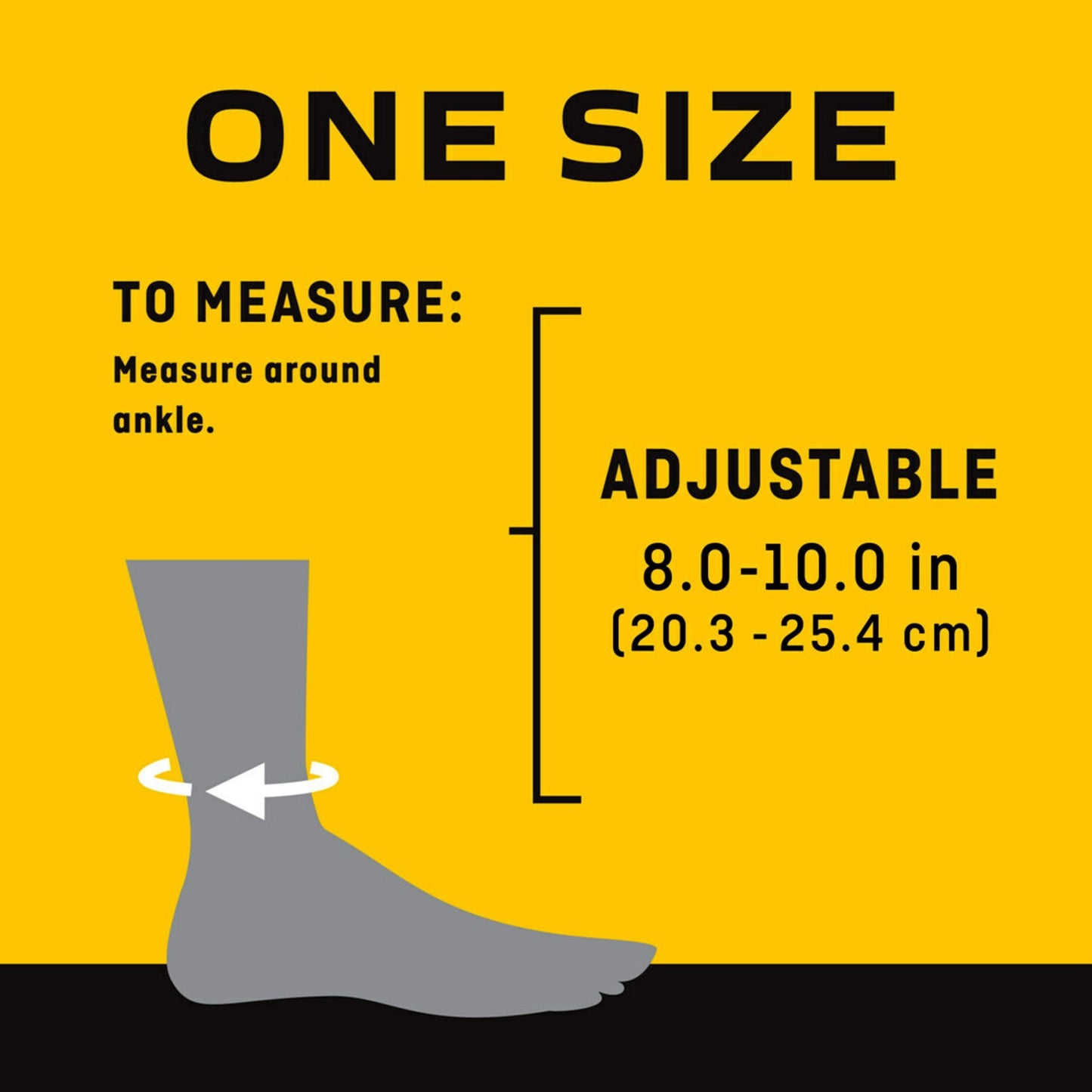 3M™ Futuro™ Sport Deluxe Ankle Stabilizer One Size Fits Most D-Ring / Hook and Loop Strap Closure Foot (971901_EA)