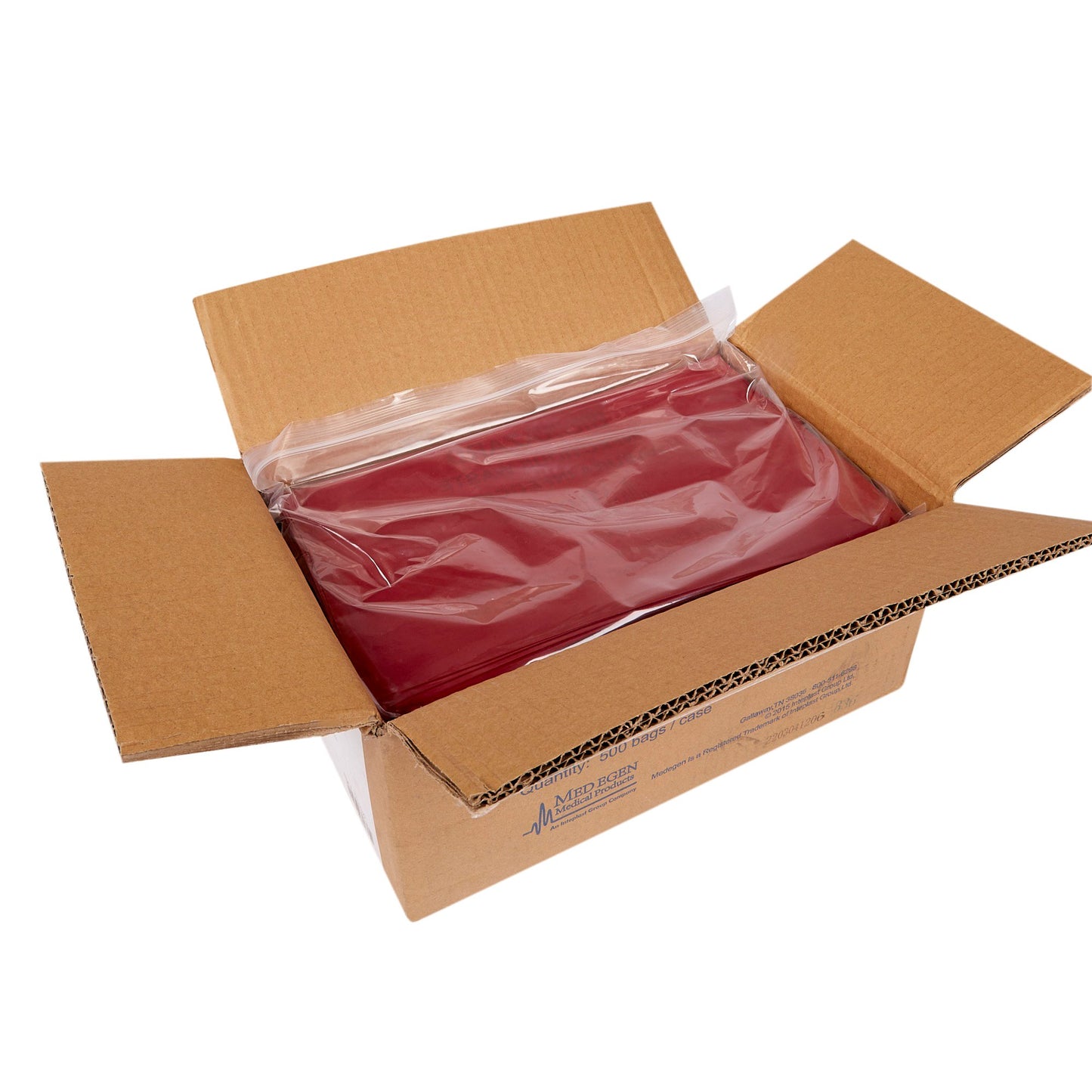 McKesson Biohazard Waste Bag Biohazard Symbol / Infectious Waste 1 to 6 gal. Red 11 X 14 Inch (196264_CS)