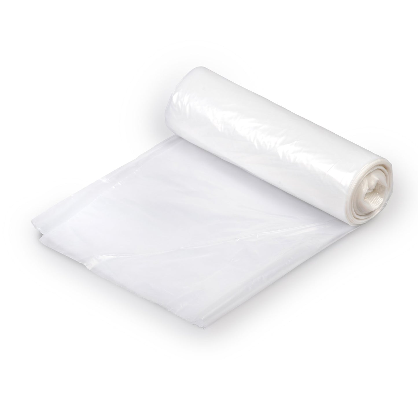 Colonial Bag Trash Bag 30 gal. Clear HDPE 12 Mic. 30 X 37 Inch X-Seal Bottom Coreless Roll (919733_CS)